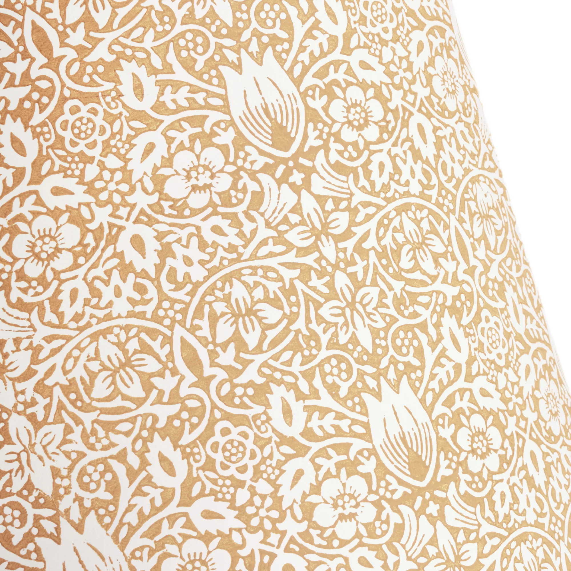 35cm straight empire shade in sunflower Borage block printed card by Morris & Co.