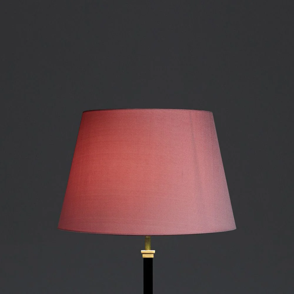 35cm straight empire lampshade in antique rose dupion silk - Image 4