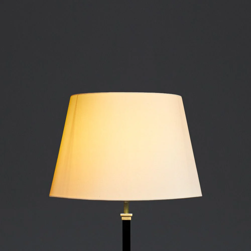 35cm straight empire lampshade in ivory dupion silk - Image 4