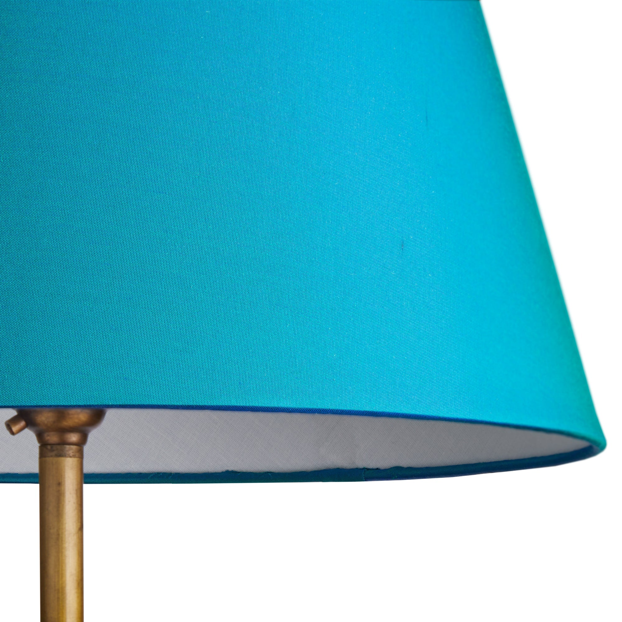 35cm straight empire lampshade in peacock dupion silk - Image 5