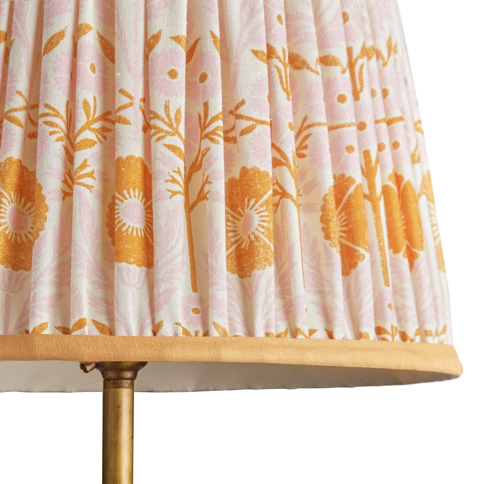 35cm straight empire printed cotton shade in pink 'Poppies' by Ellen Merchant - Image 7