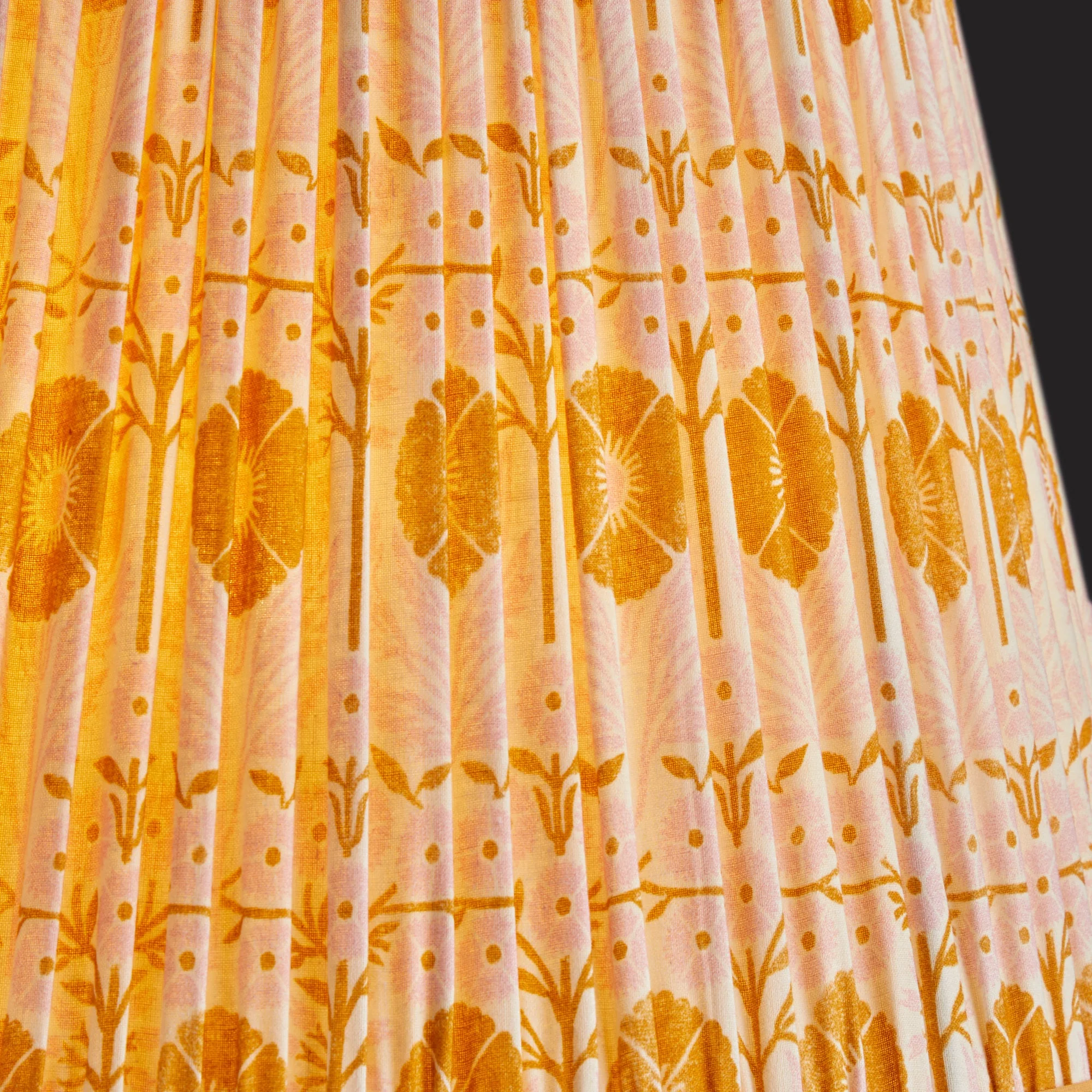 35cm straight empire printed cotton shade in pink 'Poppies' by Ellen Merchant - Image 8
