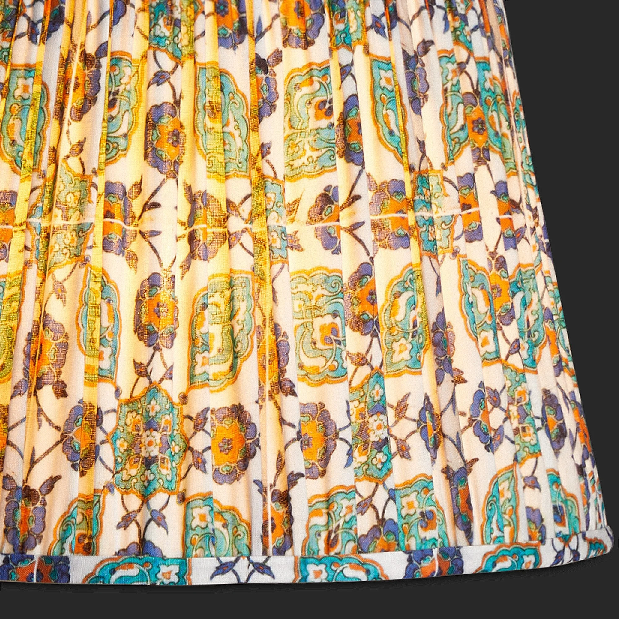 35cm straight empire shade in Sama printed cotton in aid of The Hands Up Foundation - Image 3