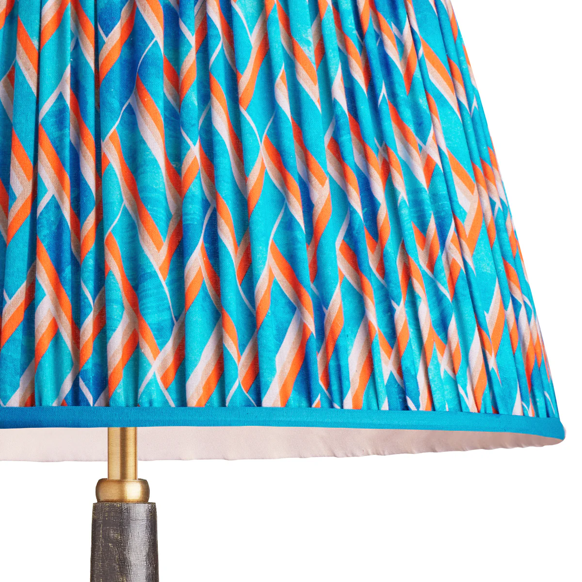 35cm straight empire shade in blue herringbone by Matthew Williamson - Image 2