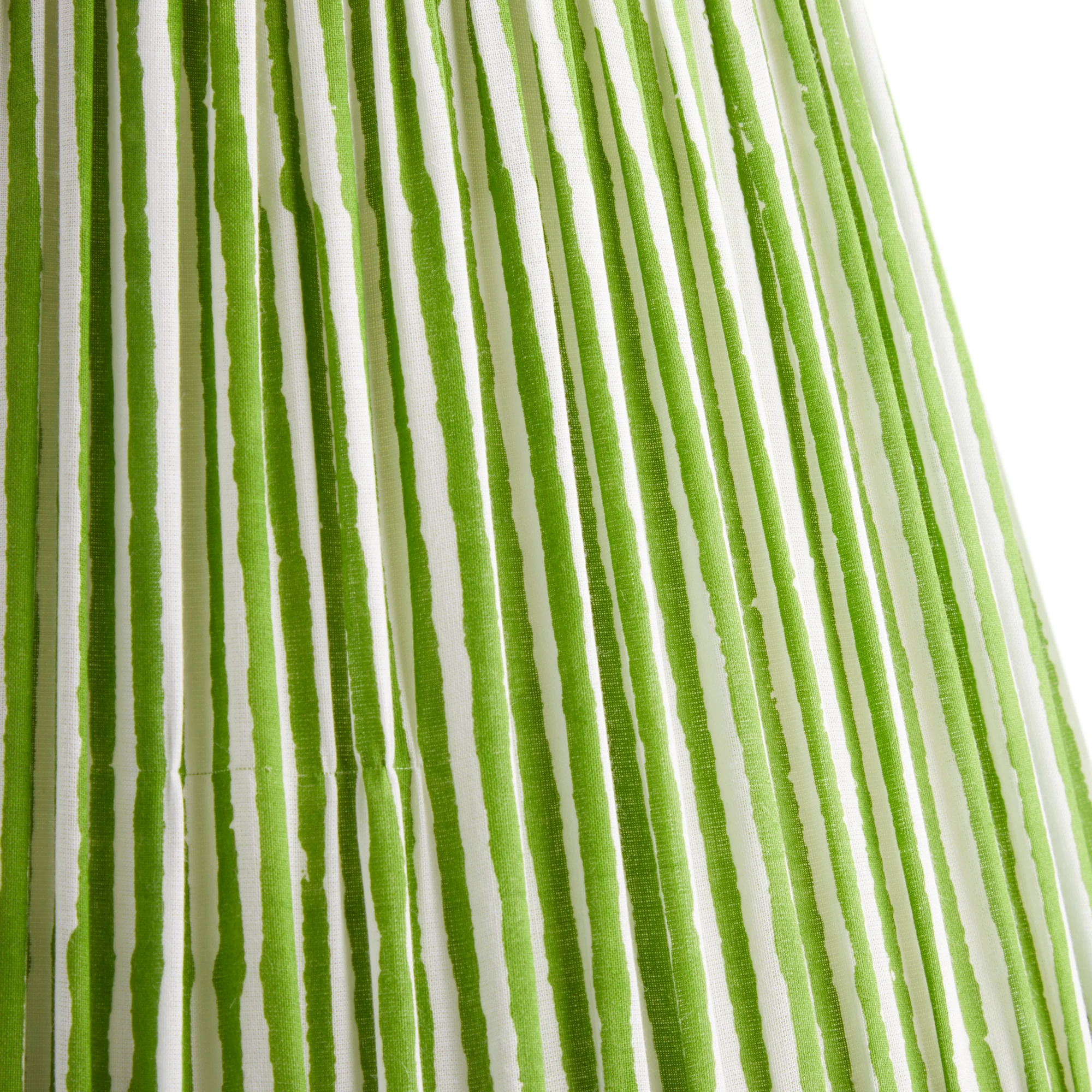 35cm straight empire shade in classic green chalk stripes