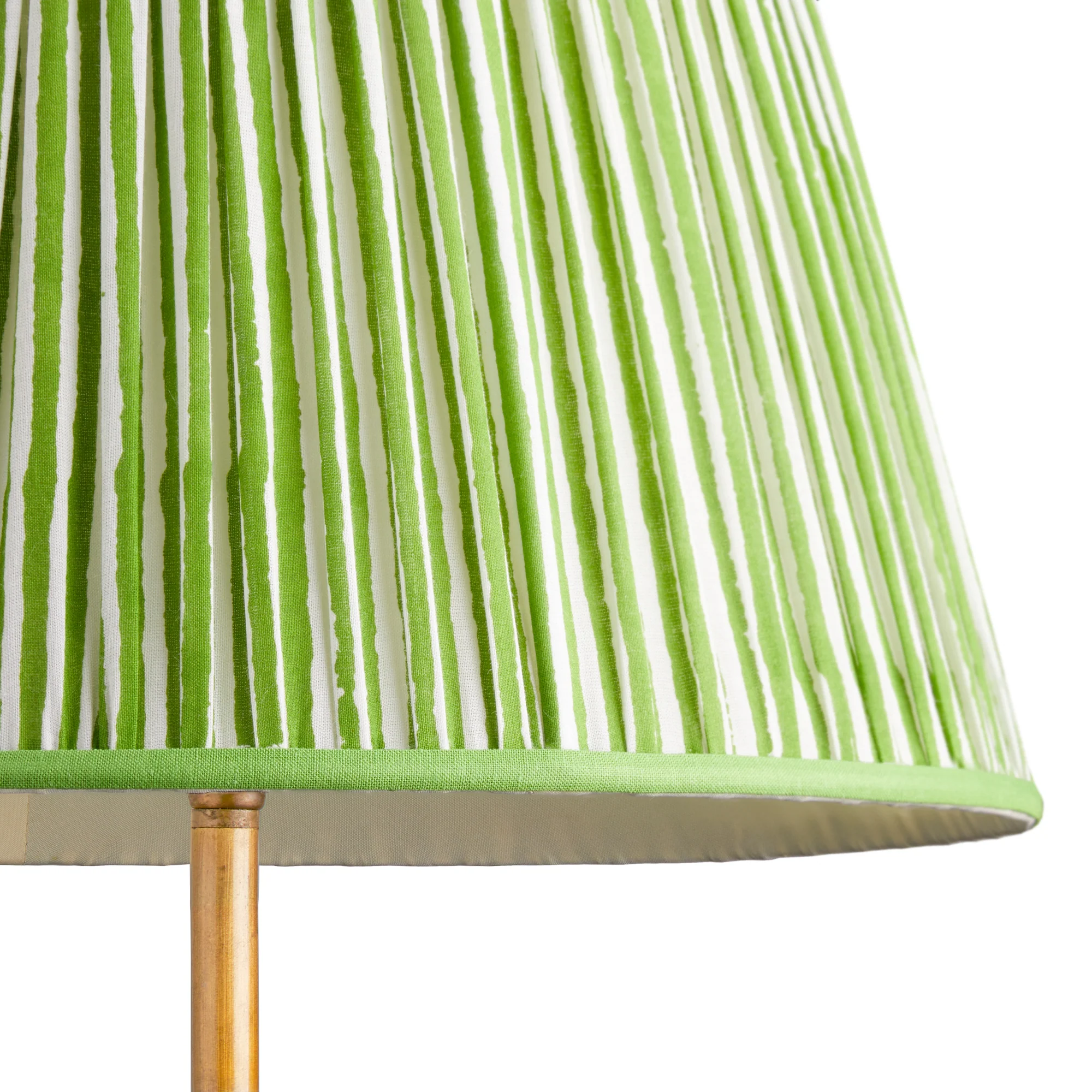 35cm straight empire shade in classic green chalk stripes - Image 2