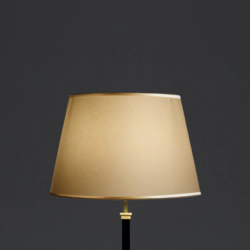 35cm straight empire shade in cream card with gold tape - Image 4