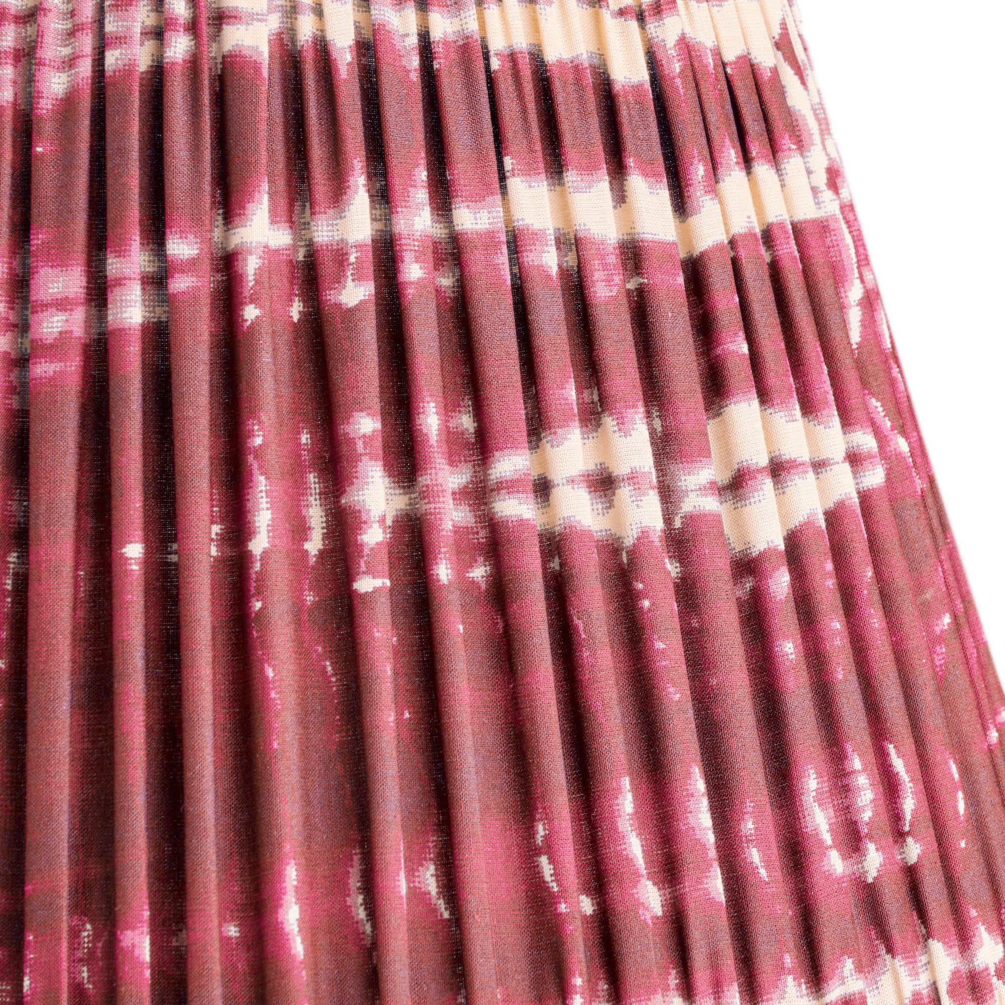 35cm straight empire shade in Crimson tie dyed cotton
