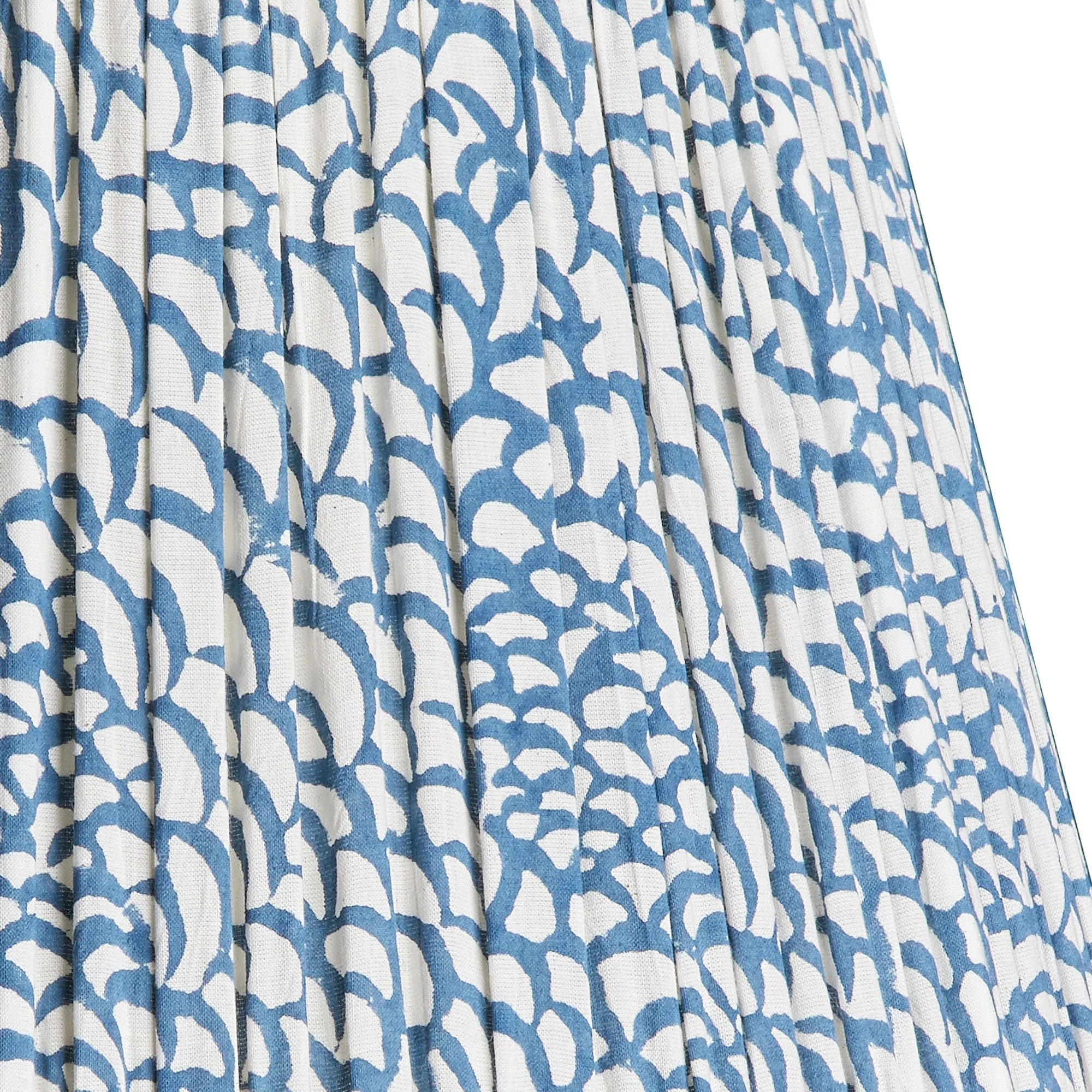 35cm straight empire shade in Turkish blue fish scales with blue tape - Image 4