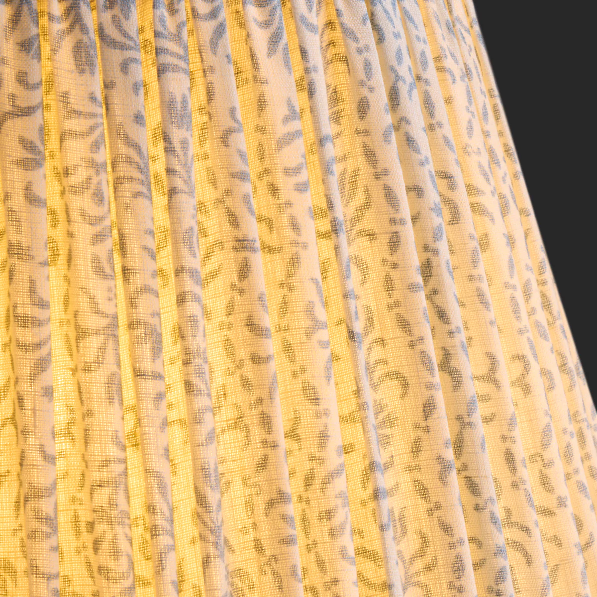 35cm Straight empire shade in wavelet 'posy' linen by Ellen Merchant - Image 2