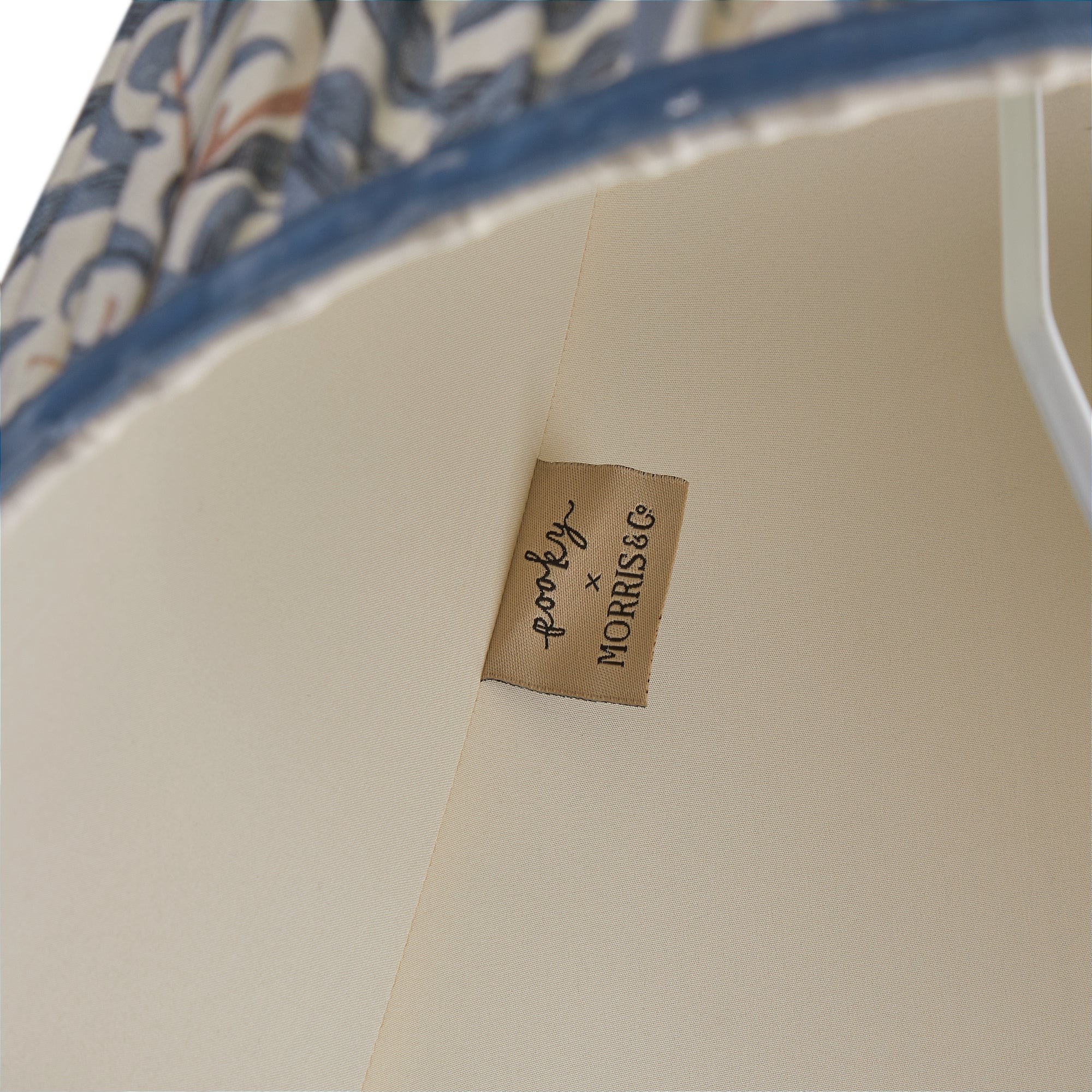 35cm straight empire shade linen in indigo Willow Boughs linen by Morris & Co. - Image 3