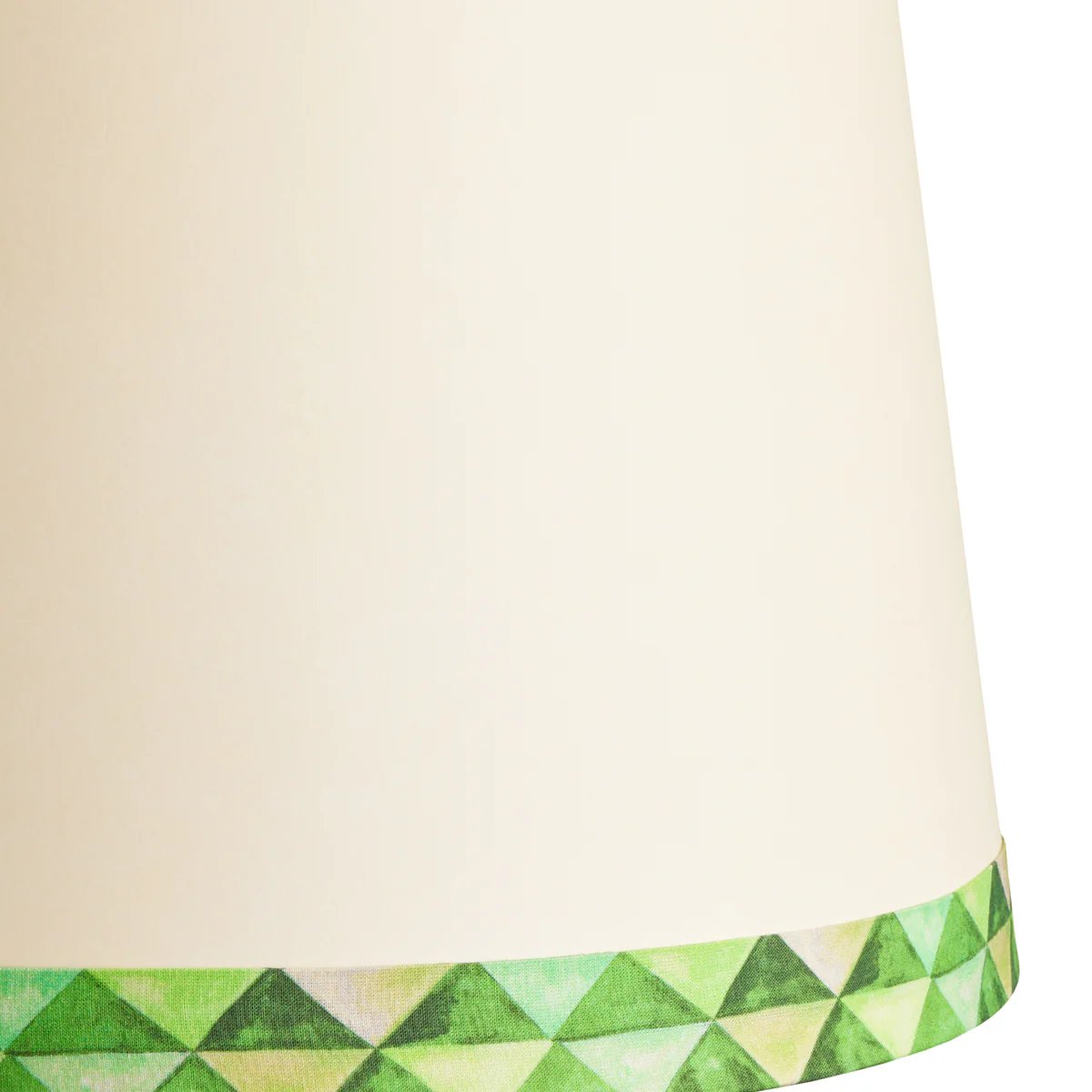 35cm tall tapered shade in green card harlequin by Matthew Williamson