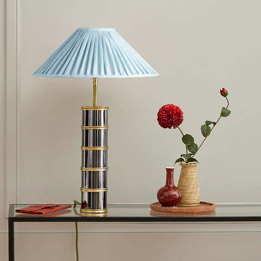 40cm extreme empire shade in Blue Sky linen - Image 5