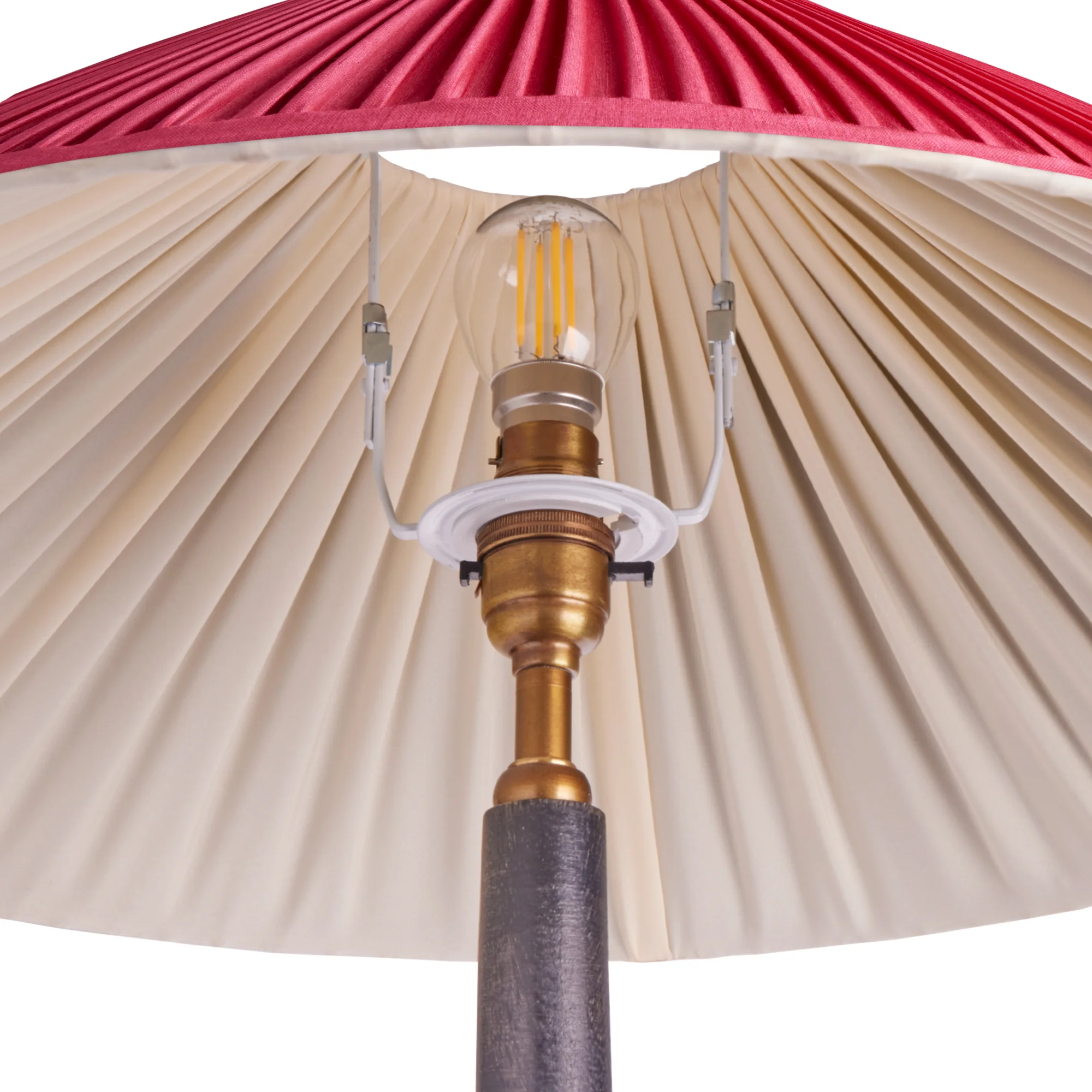 40cm extreme empire shade in Ruby silk - Image 4