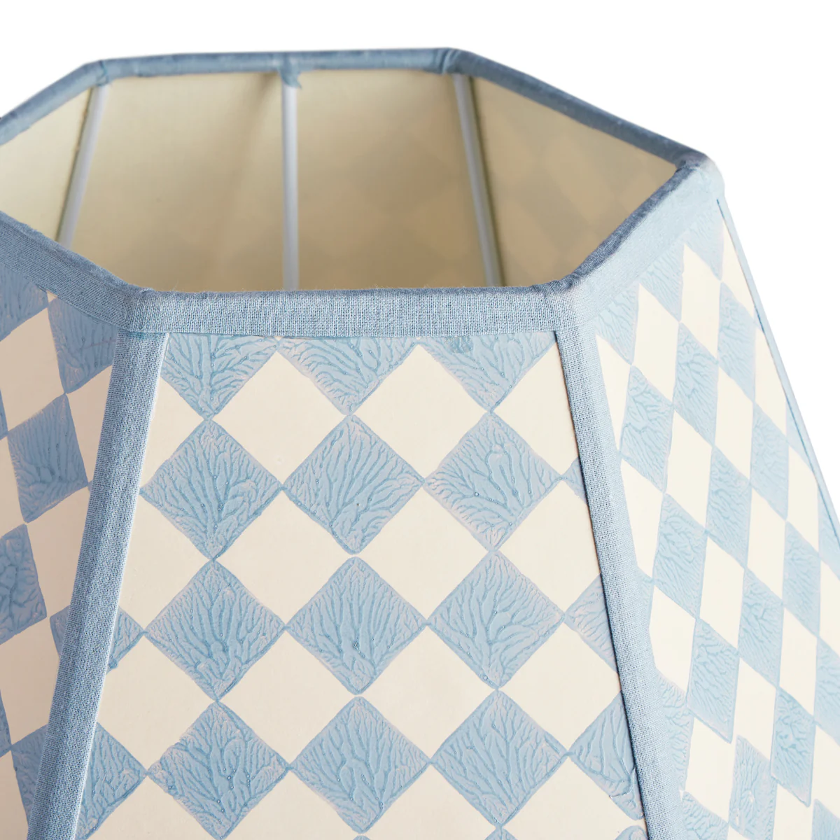 40cm Milford check hexagon shade in perriwig - Image 4