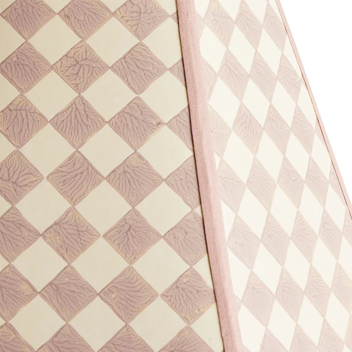 40cm Milford check hexagon shade in petal