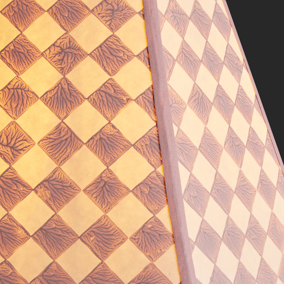 40cm Milford check hexagon shade in petal - Image 3