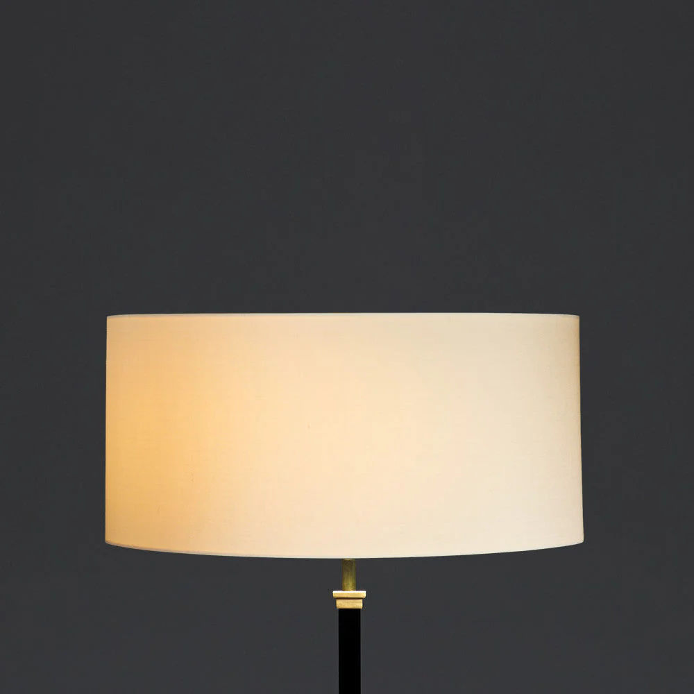 40cm short drum shade in ivory dupion silk - Image 2