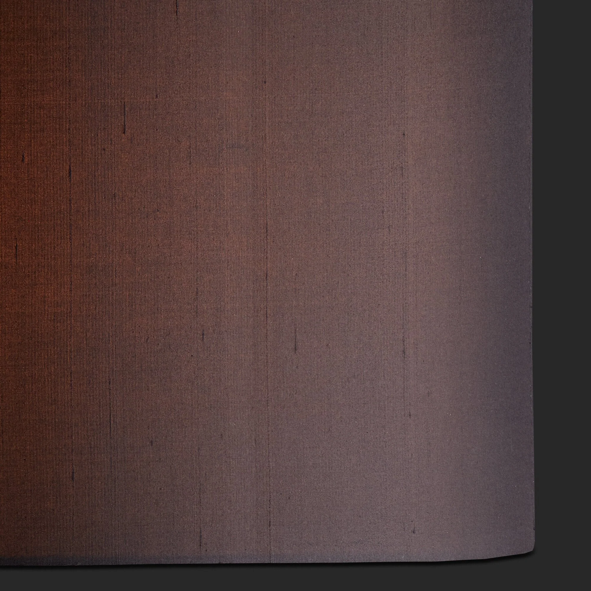 40cm short drum shade in raven dupion silk - Image 3