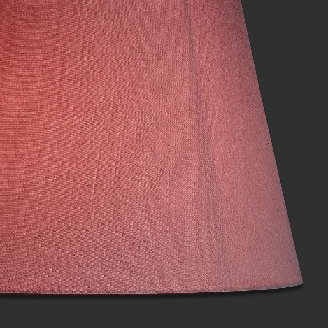 40cm straight empire lampshade in antique rose dupion silk - Image 3
