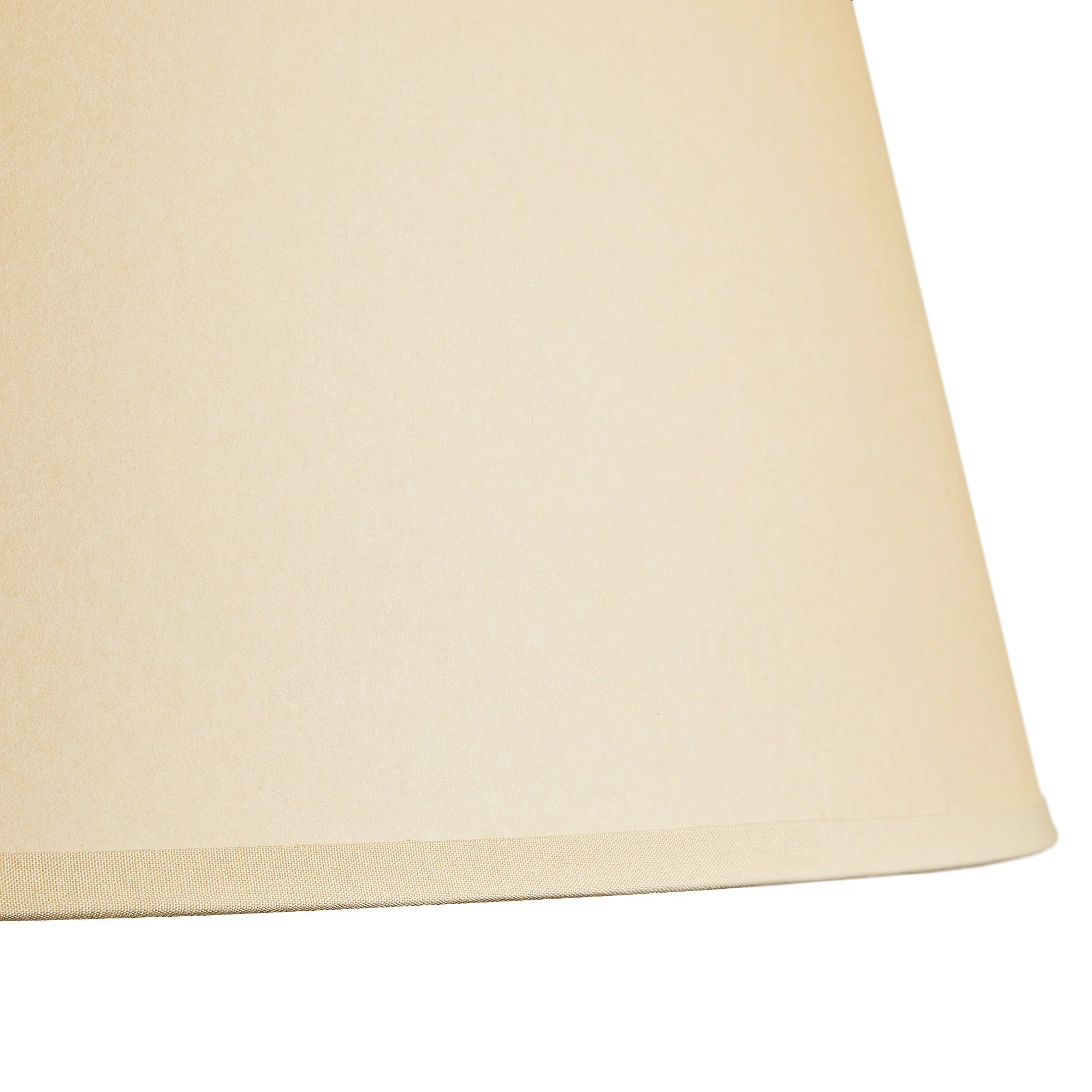 40cm Straight Empire shade in cream card with gold lining - Image 5