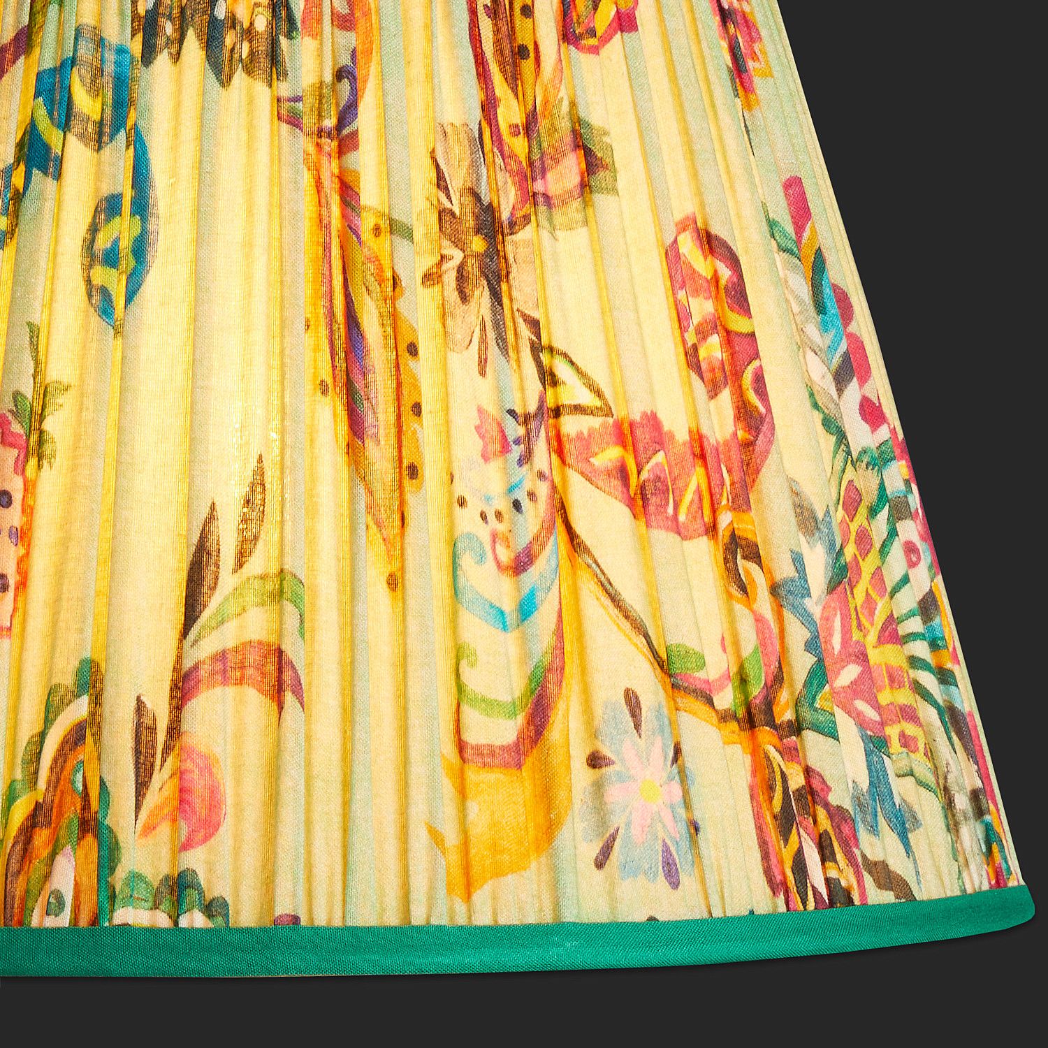 40cm straight empire shade in green Paisley by Matthew Williamson - Image 3