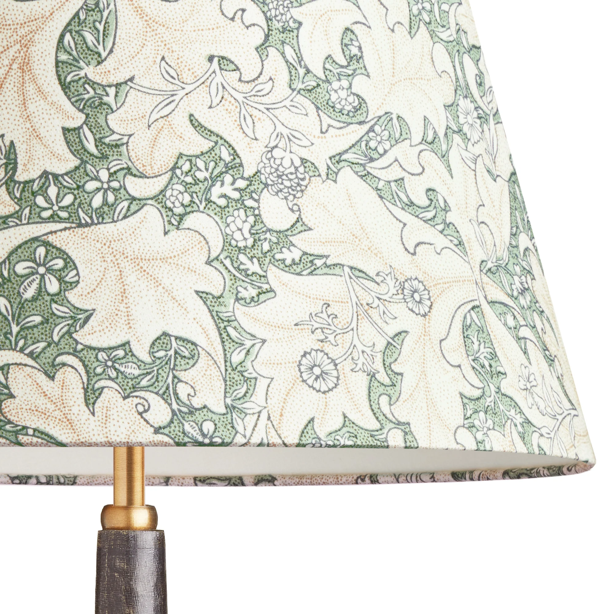 40cm straight empire shade in thyme Wallflower printed cotton by Morris & Co. - Image 2