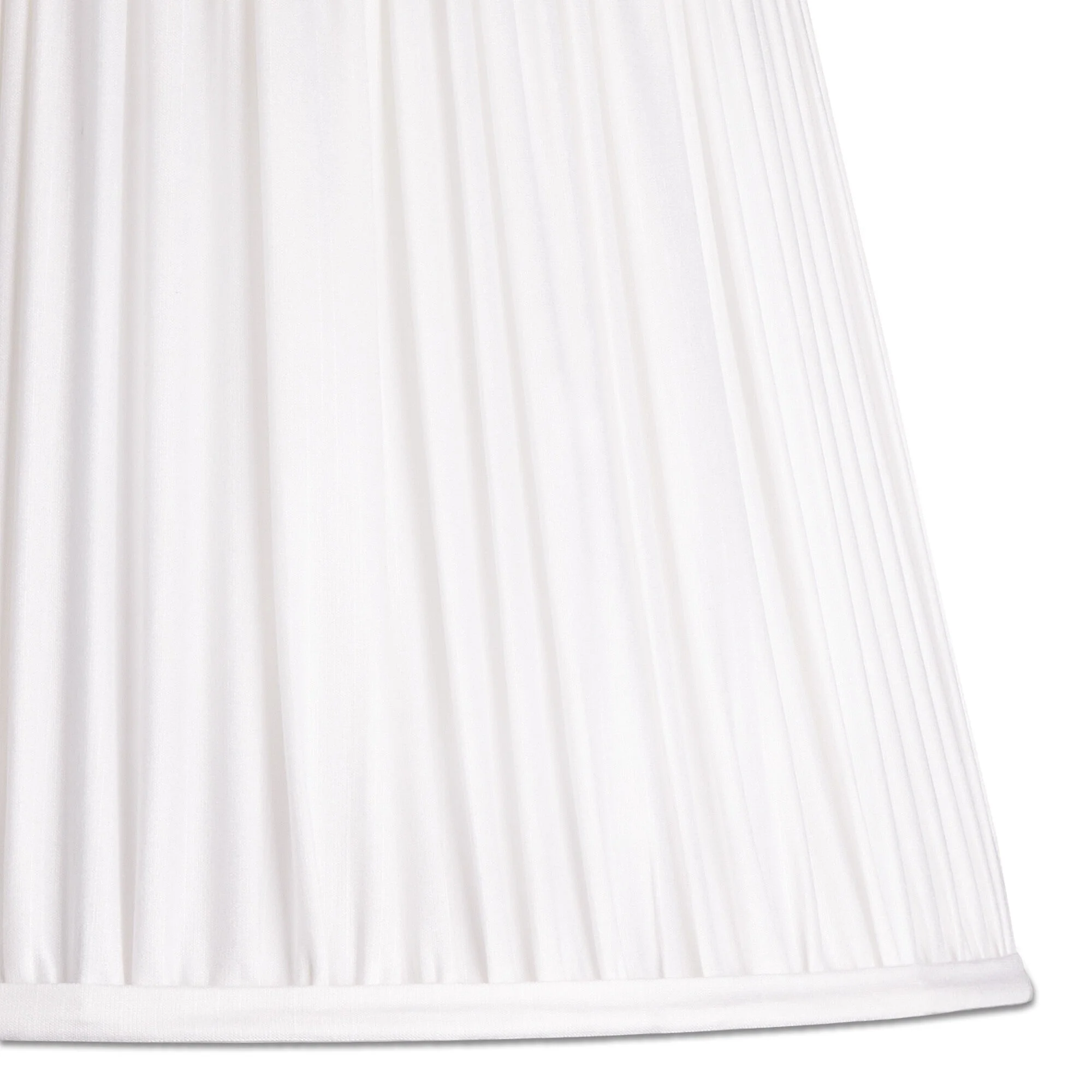 40cm straight empire shade in white silk - Image 2