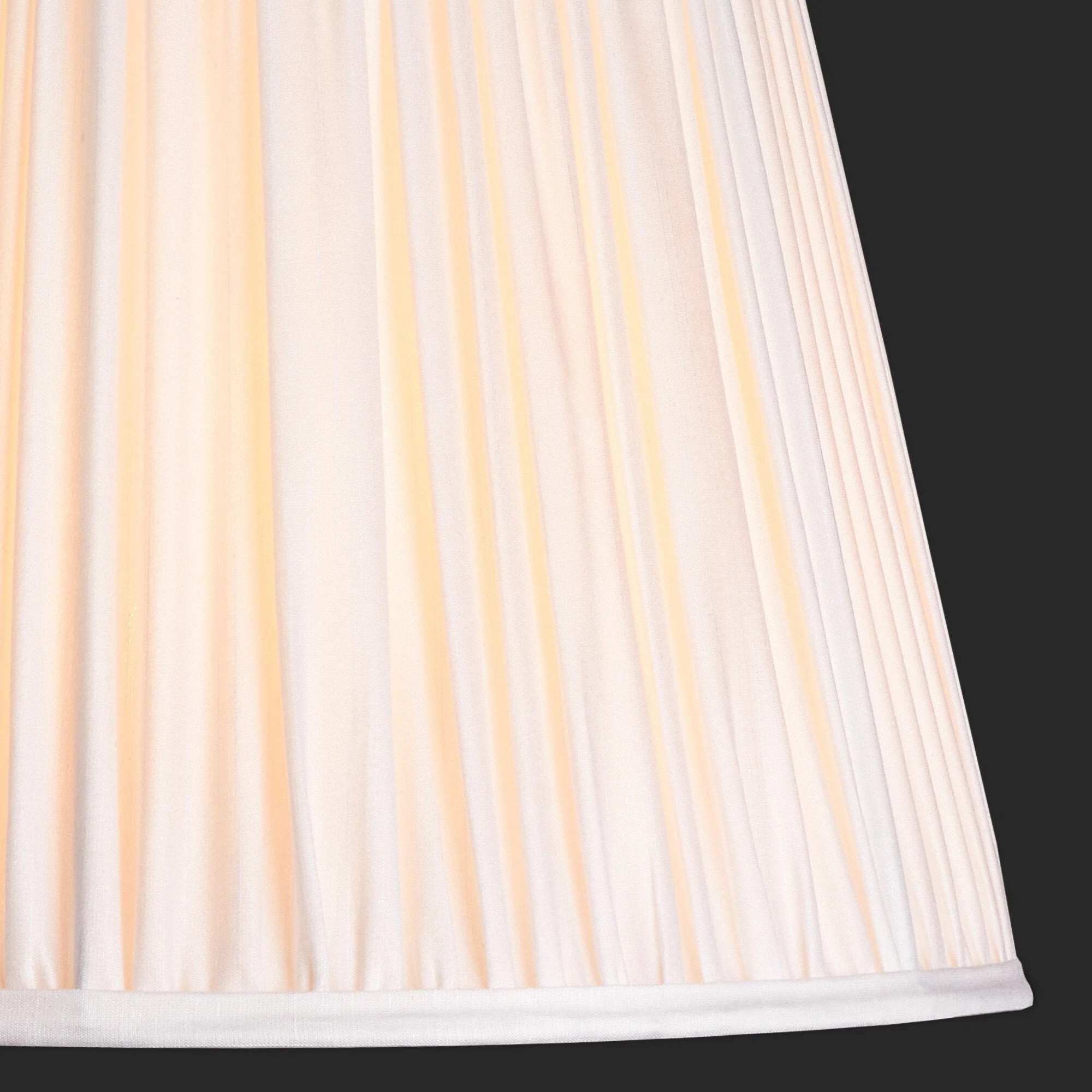 40cm straight empire shade in white silk - Image 3