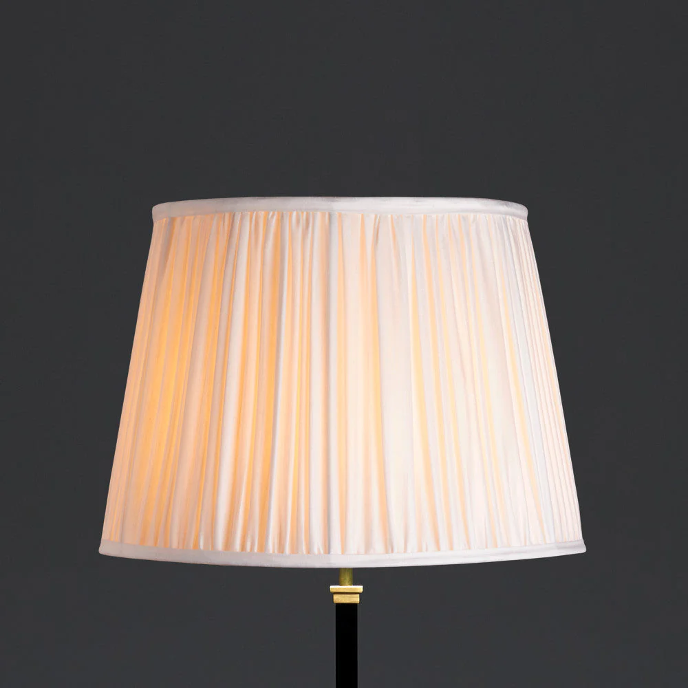 40cm straight empire shade in white silk - Image 4