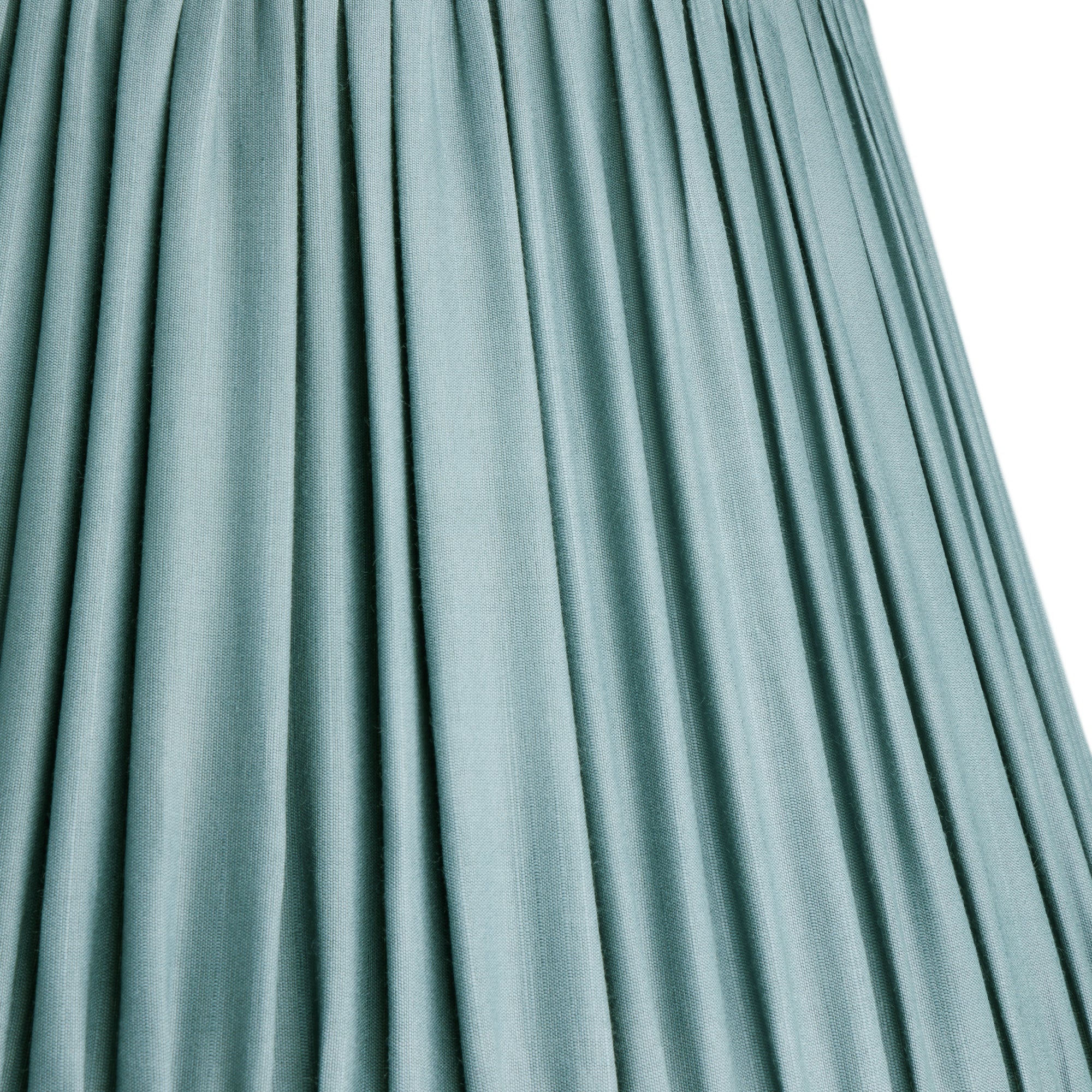 40cm tall tapered shade in blue silk
