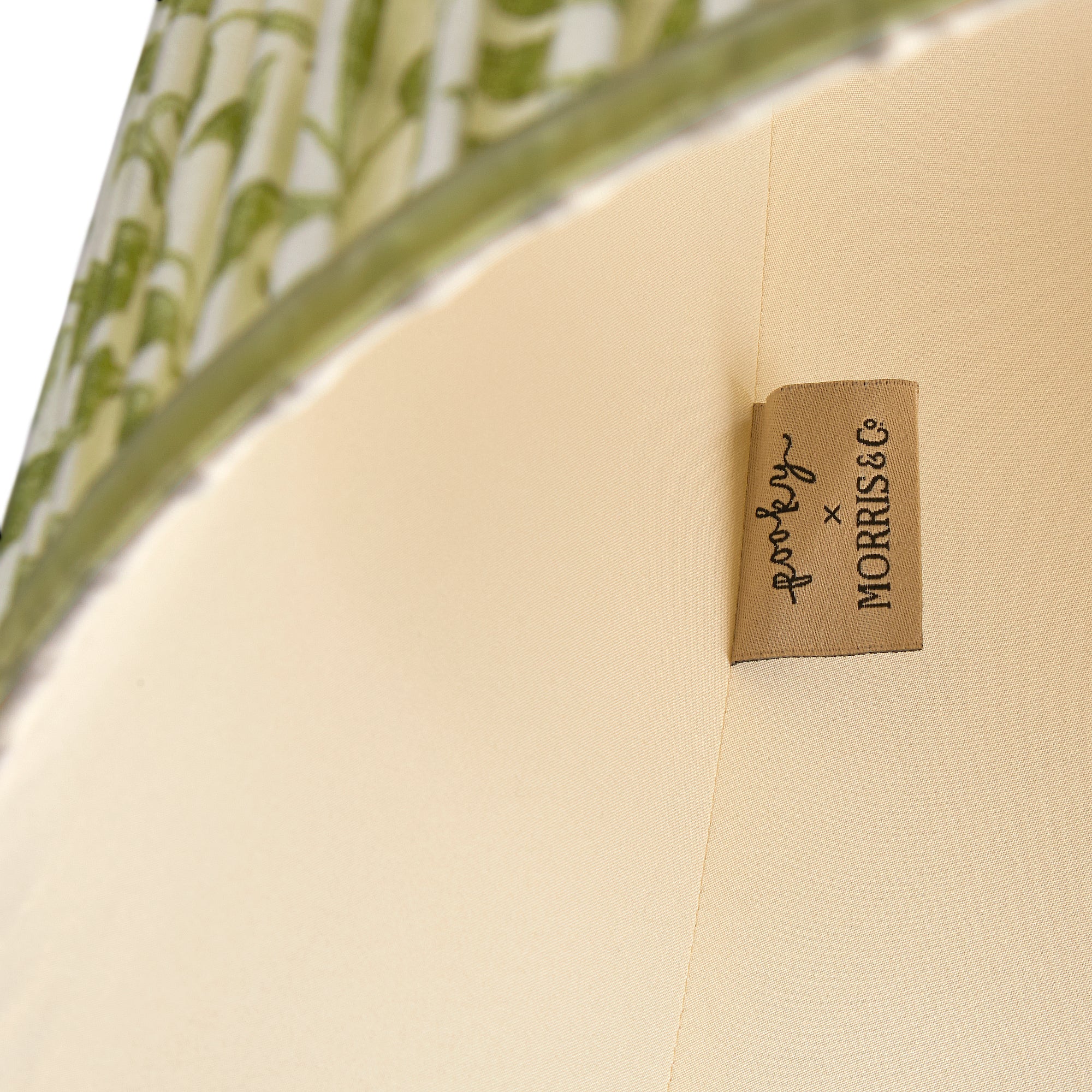 40cm tall tapered shade in thyme Rosehip linen by Morris & Co. - Image 4