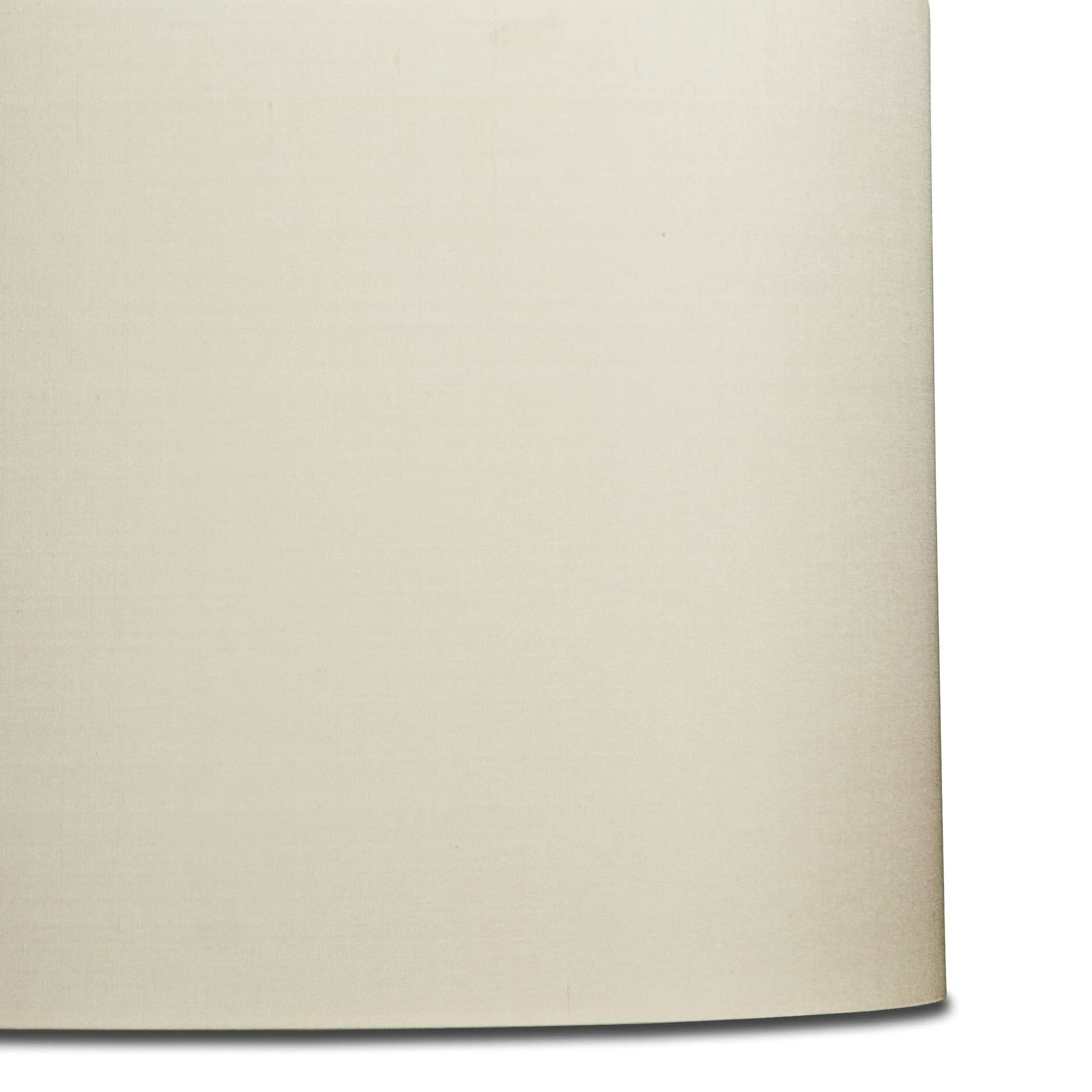 45cm drum lampshade in ivory dupion silk