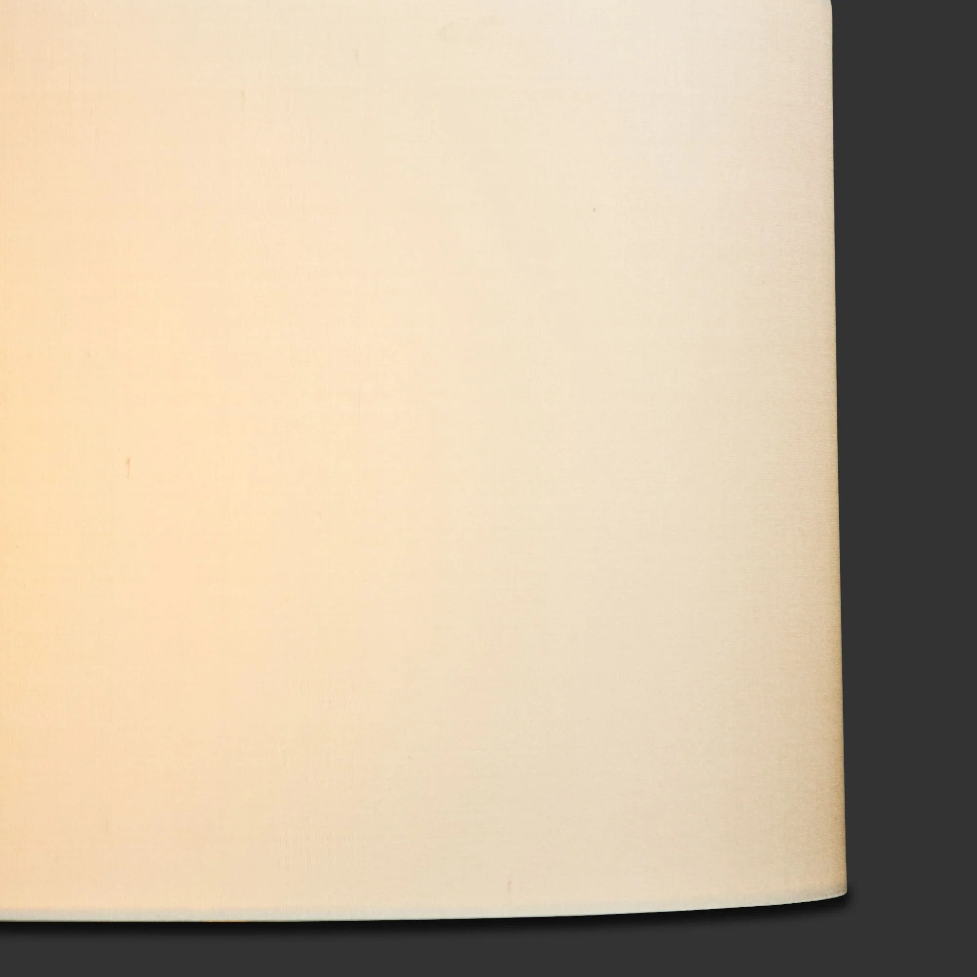 45cm drum lampshade in ivory dupion silk - Image 2