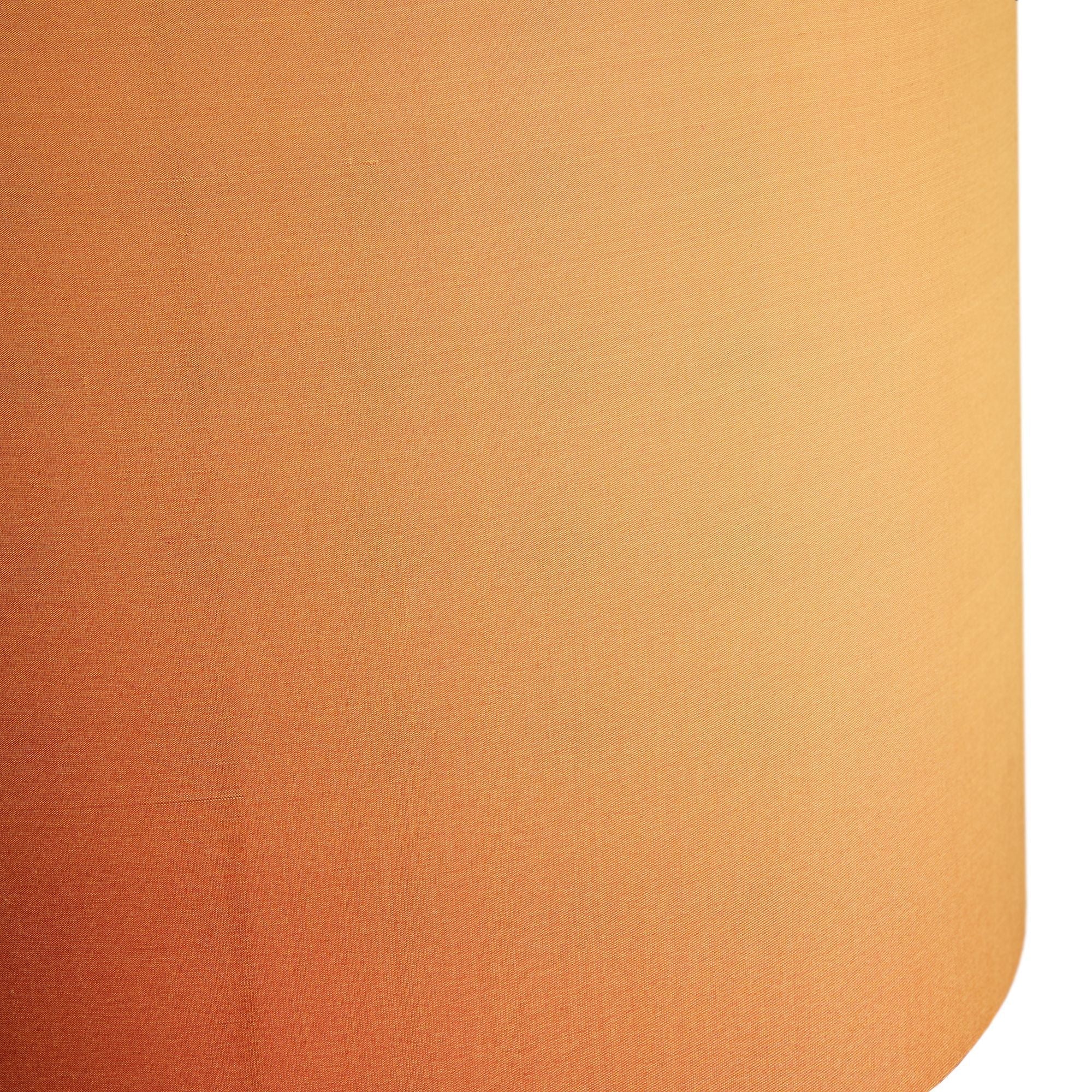 45cm drum lampshade in saffron dupion silk - Image 2