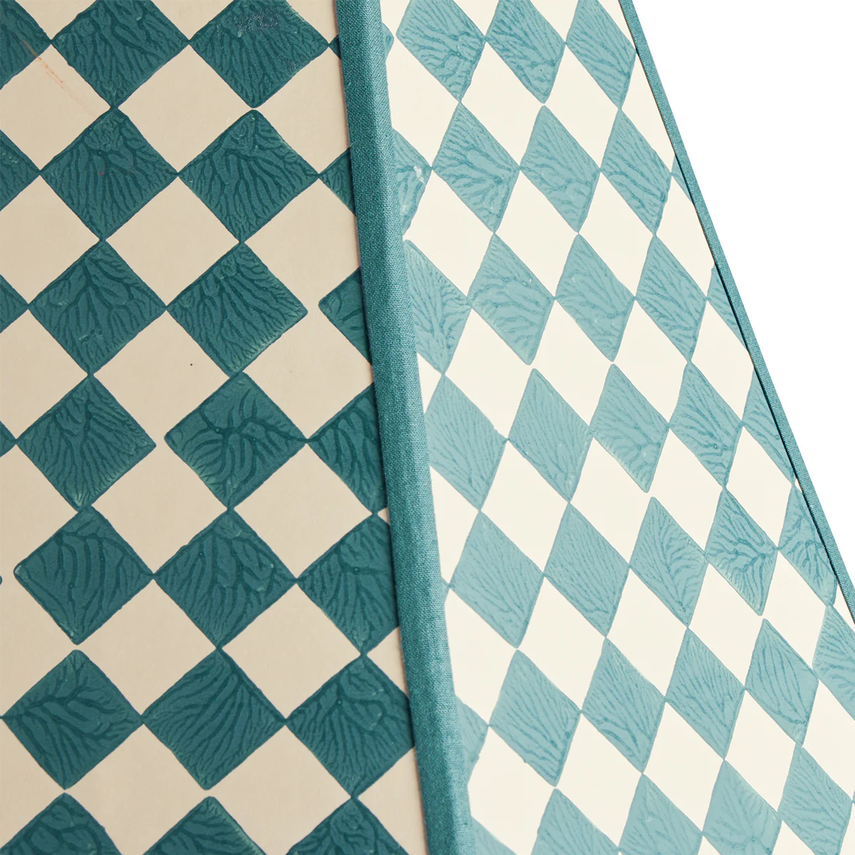 45cm Milford check hexagon shade in seafoam