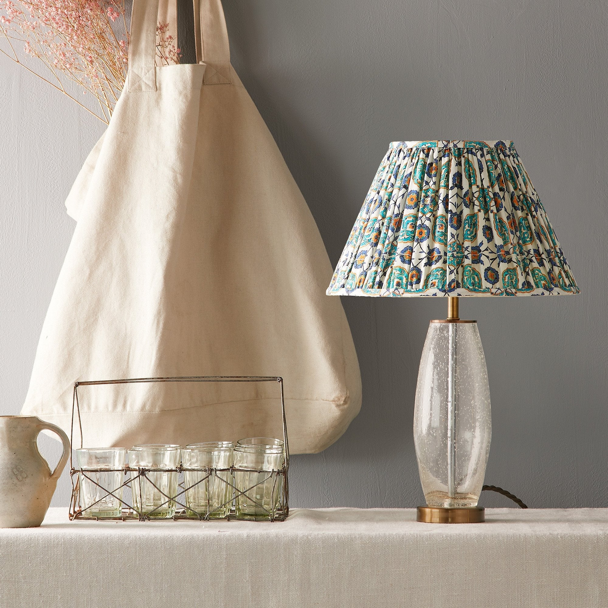 45cm straight empire shade in Sama printed cotton in aid of The Hands Up Foundation - Image 6