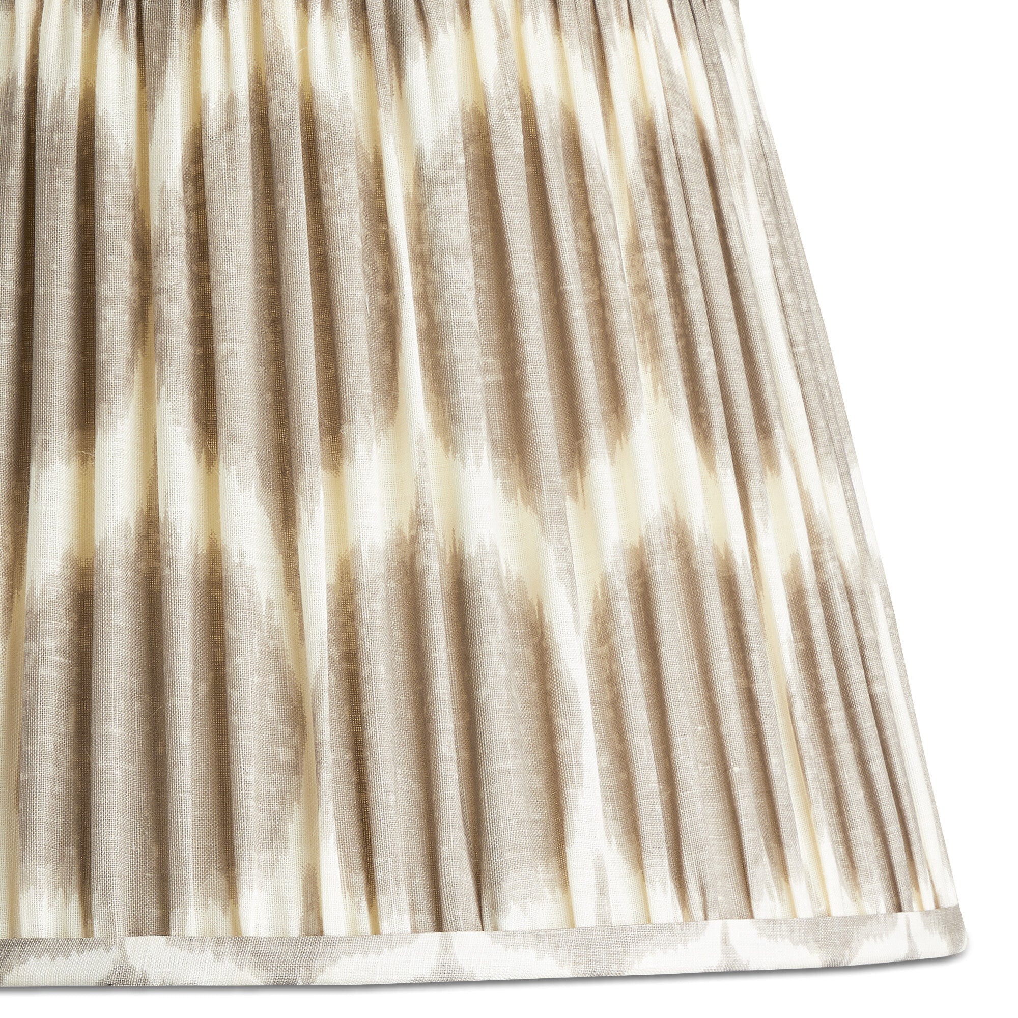 45cm straight empire printed linen ikat shade in grey Yoda - Image 3
