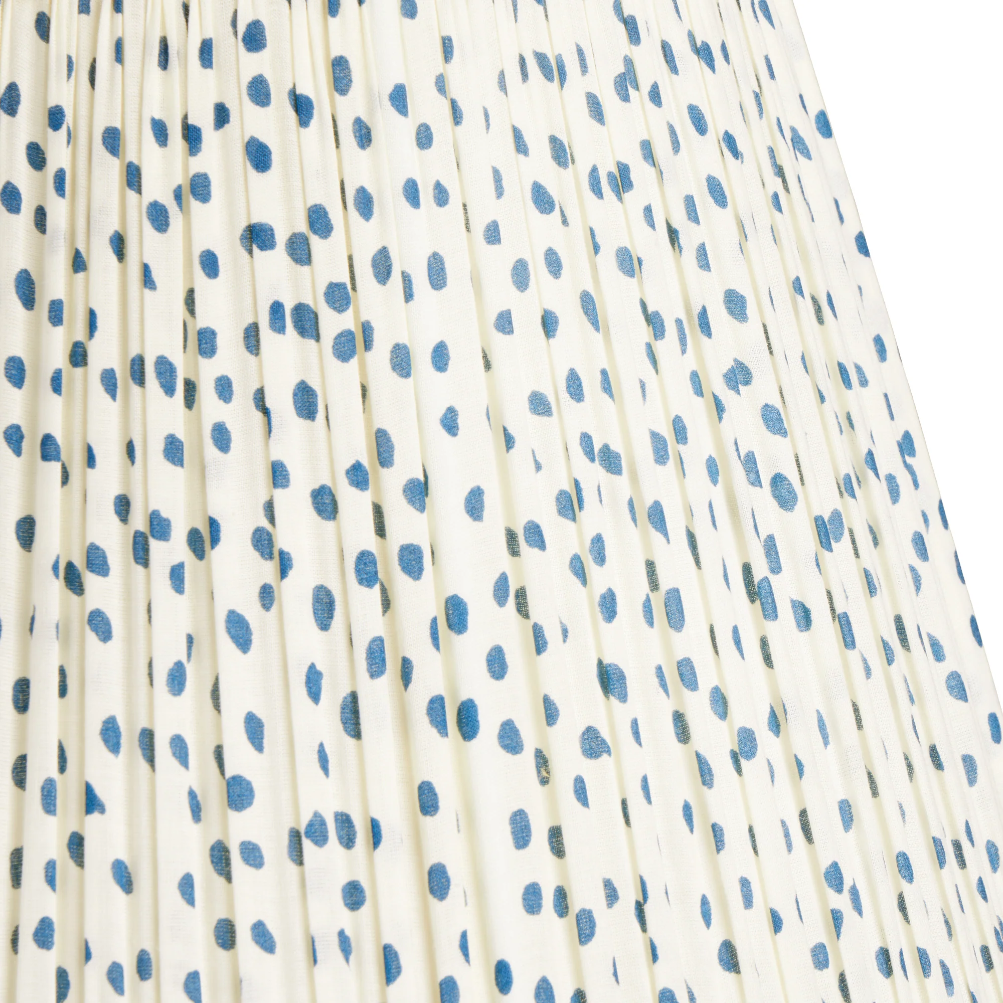 45cm straight empire shade in blue dotty