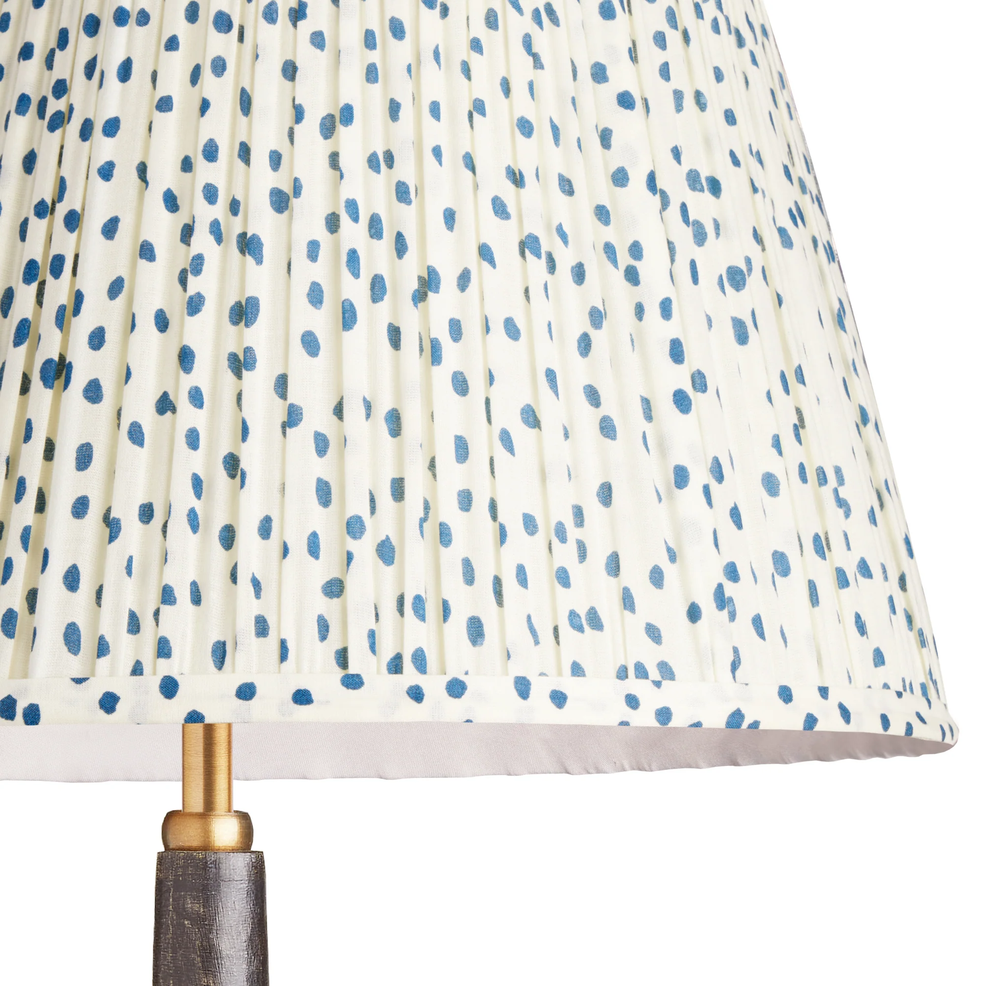 45cm straight empire shade in blue dotty - Image 2