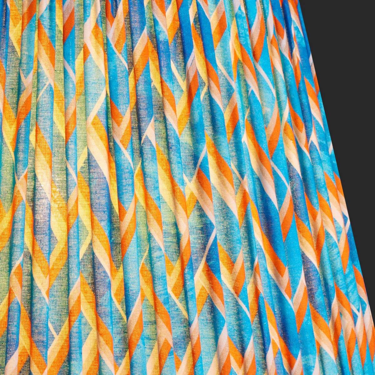 45cm straight empire shade in blue herringbone by Matthew Williamson - Image 3