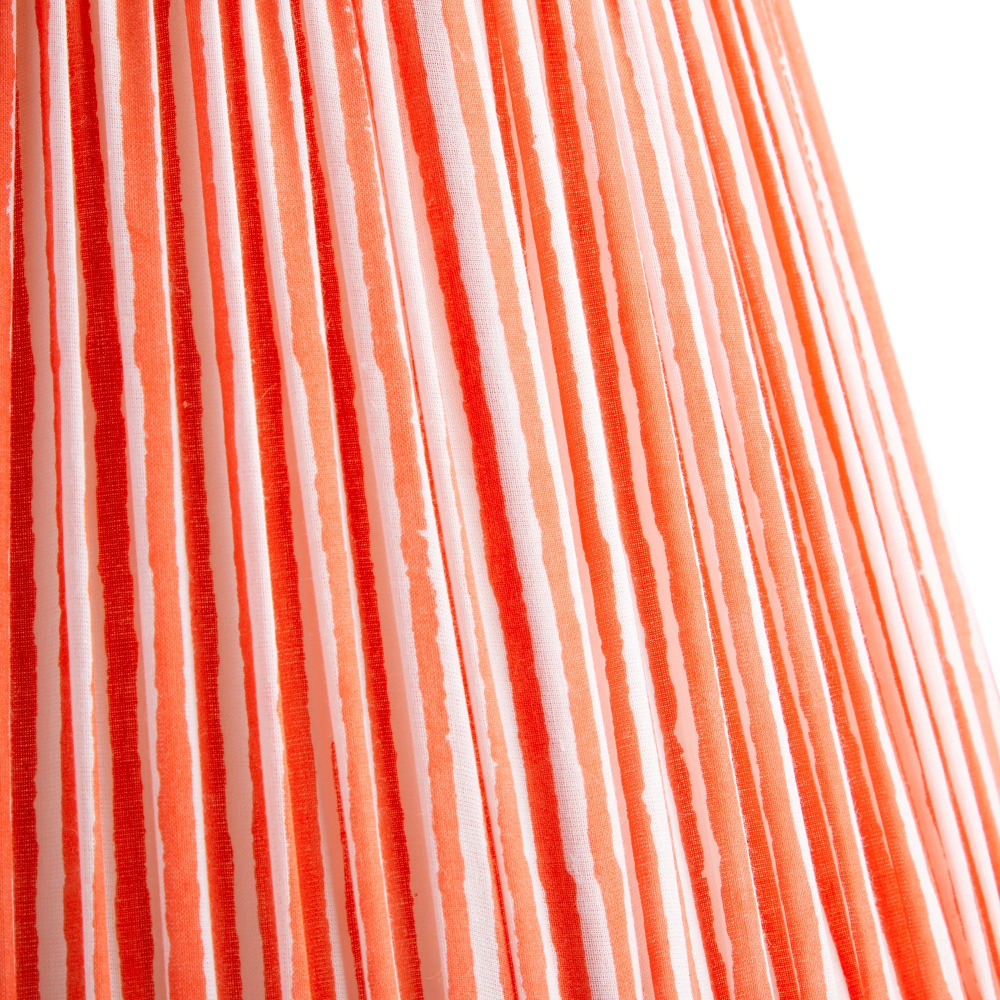 45cm straight empire shade in coral chalk stripes