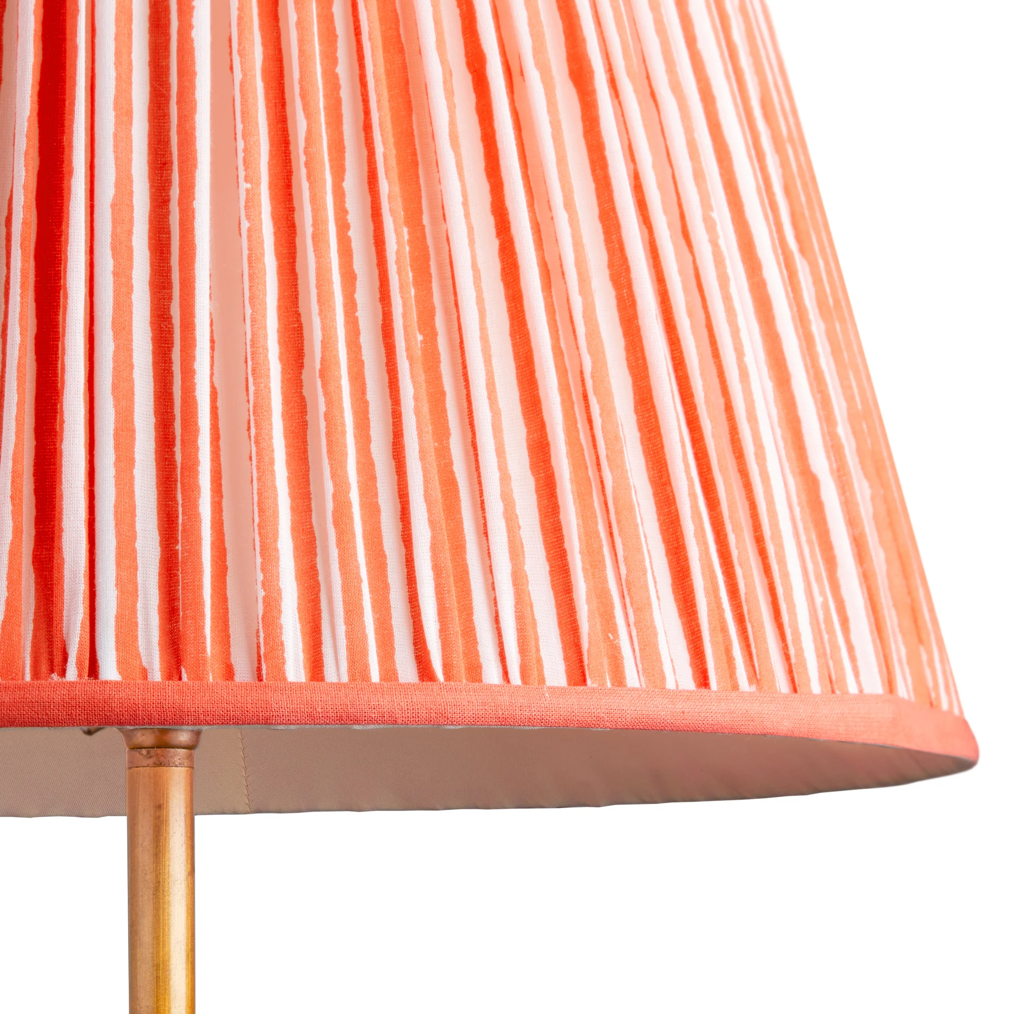 45cm straight empire shade in coral chalk stripes - Image 2