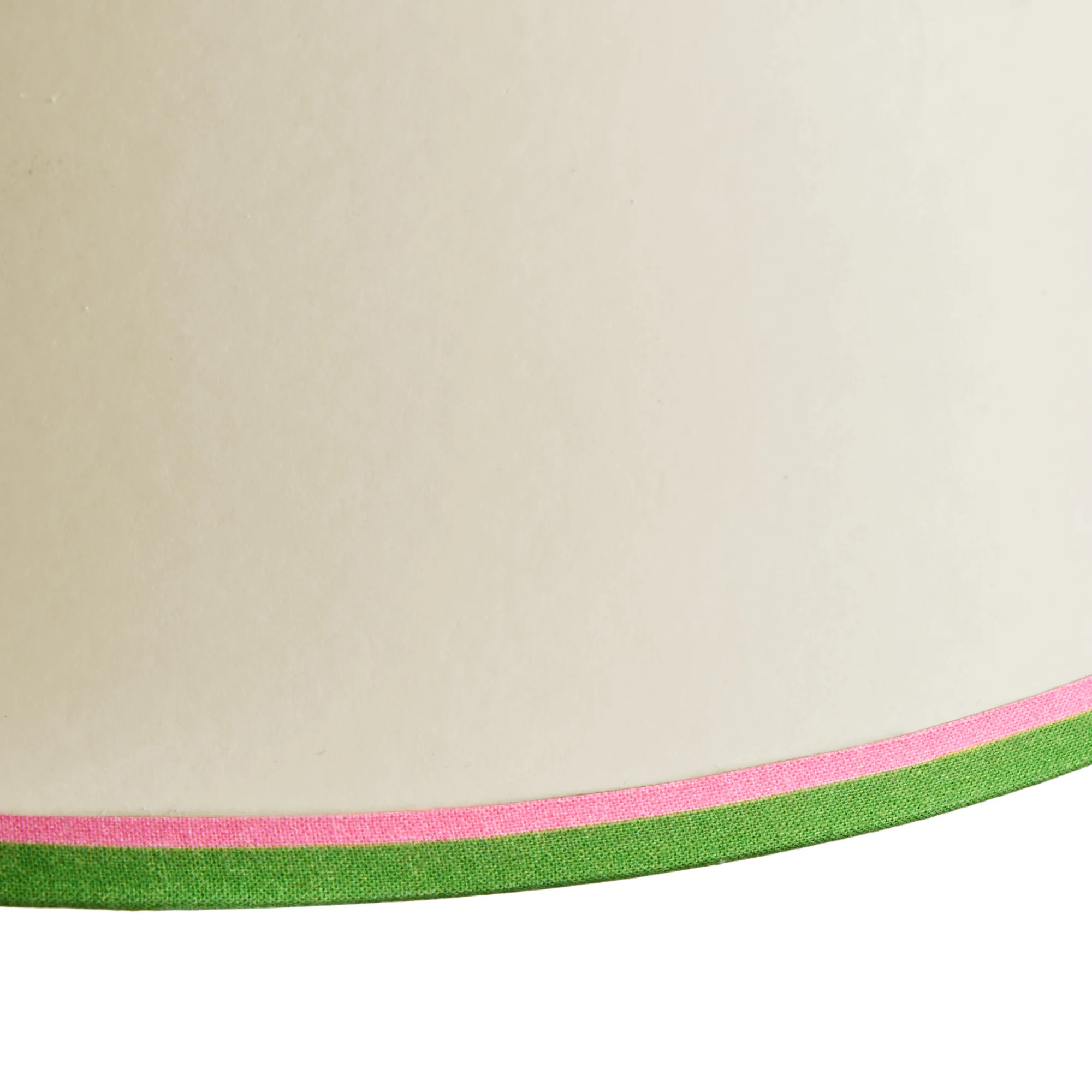 45cm straight empire shade in cream card with pink duo tape