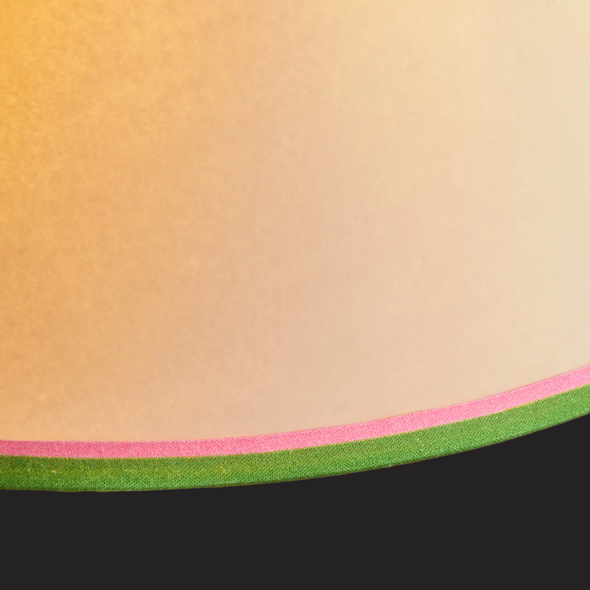 45cm straight empire shade in cream card with pink duo tape - Image 3