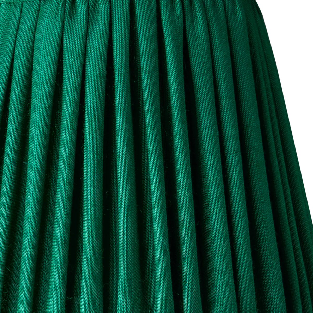 45cm straight empire shade in Emerald silk with velvet tape
