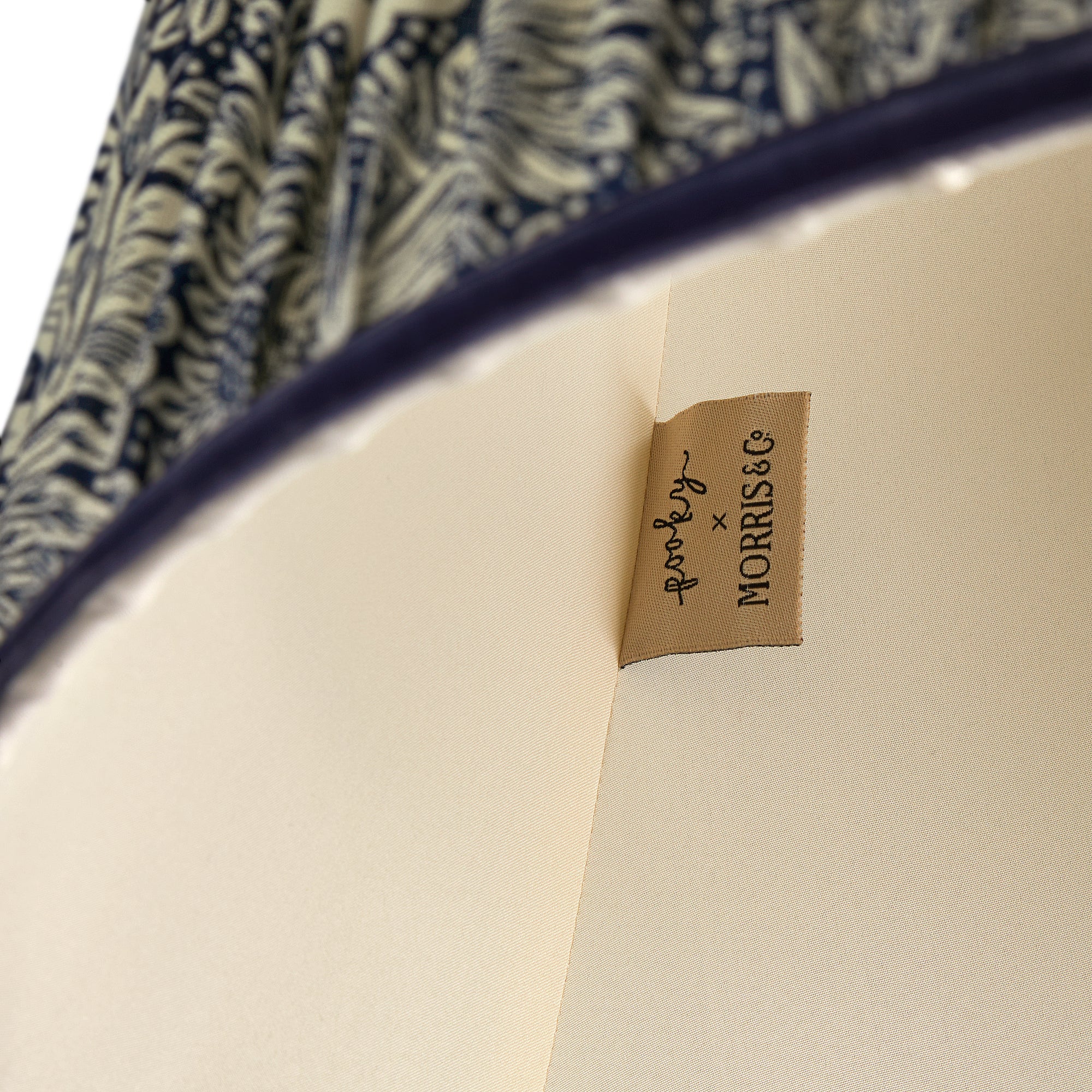45cm straight empire shade in indigo Marigold linen by Morris & Co. - Image 4