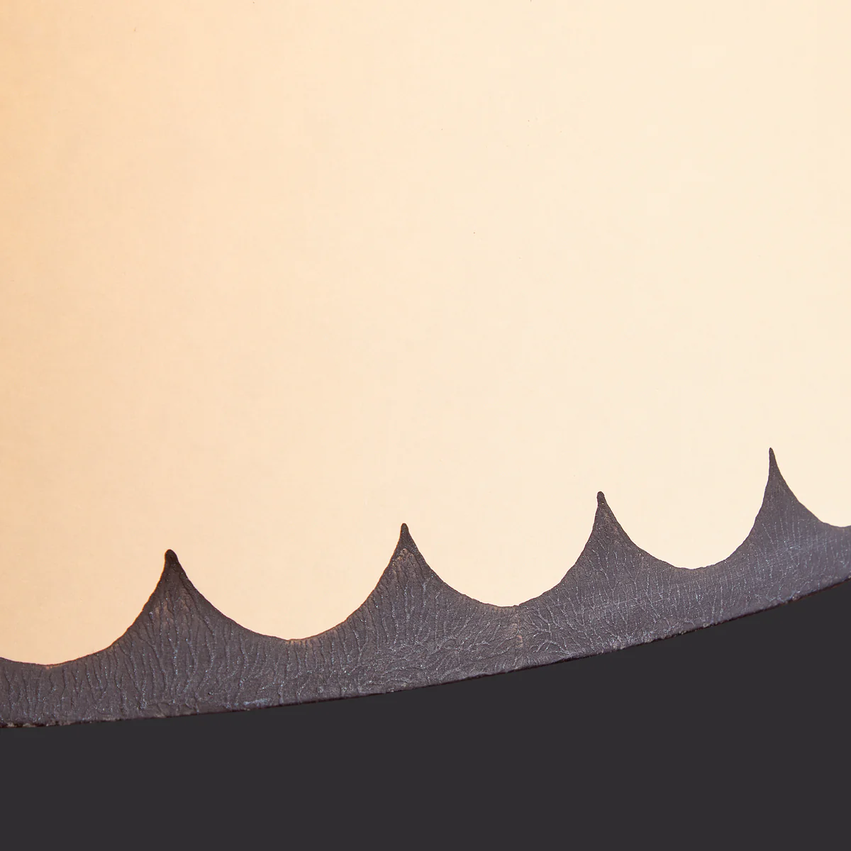45cm straight empire shade in jet scallops hand painted card - Image 3
