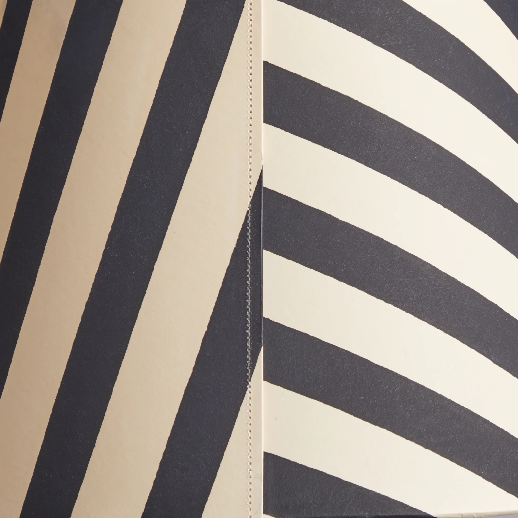45cm straight empire shade in jet stripes hand painted card - Image 4