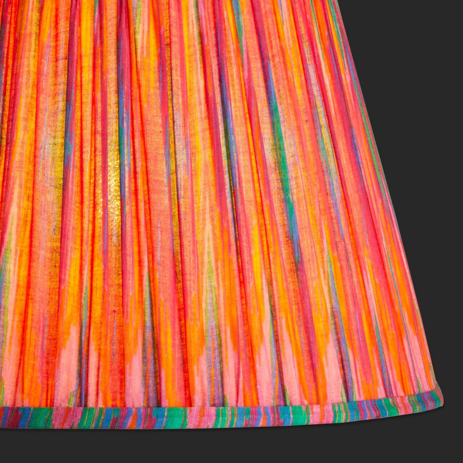 45cm straight empire shade in pink Ikat by Matthew Williamson - Image 3